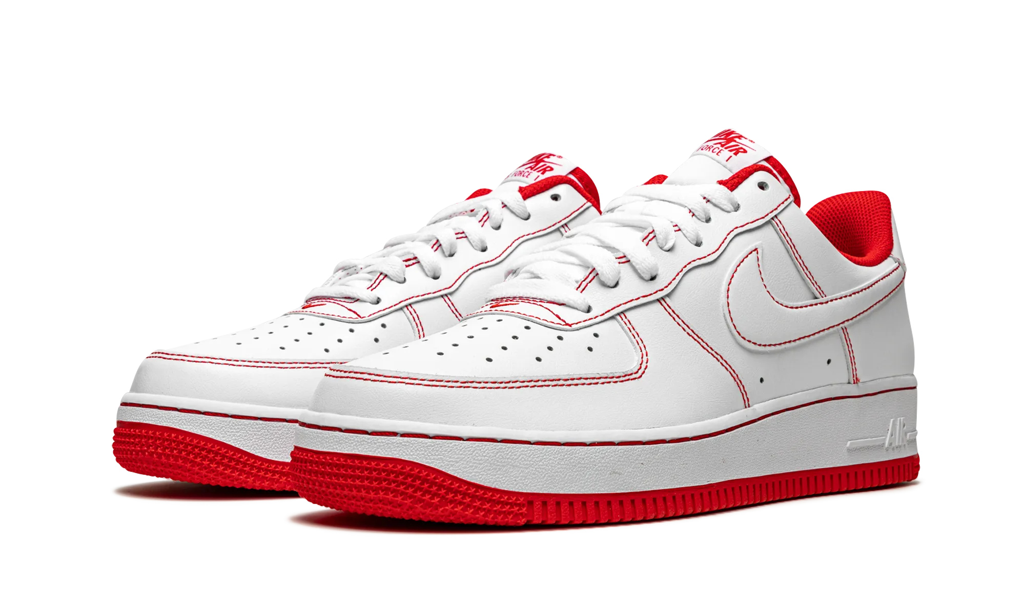 Dual Density Insole Air Force 1 Low '07 "Contrast Stitch - White University Red"