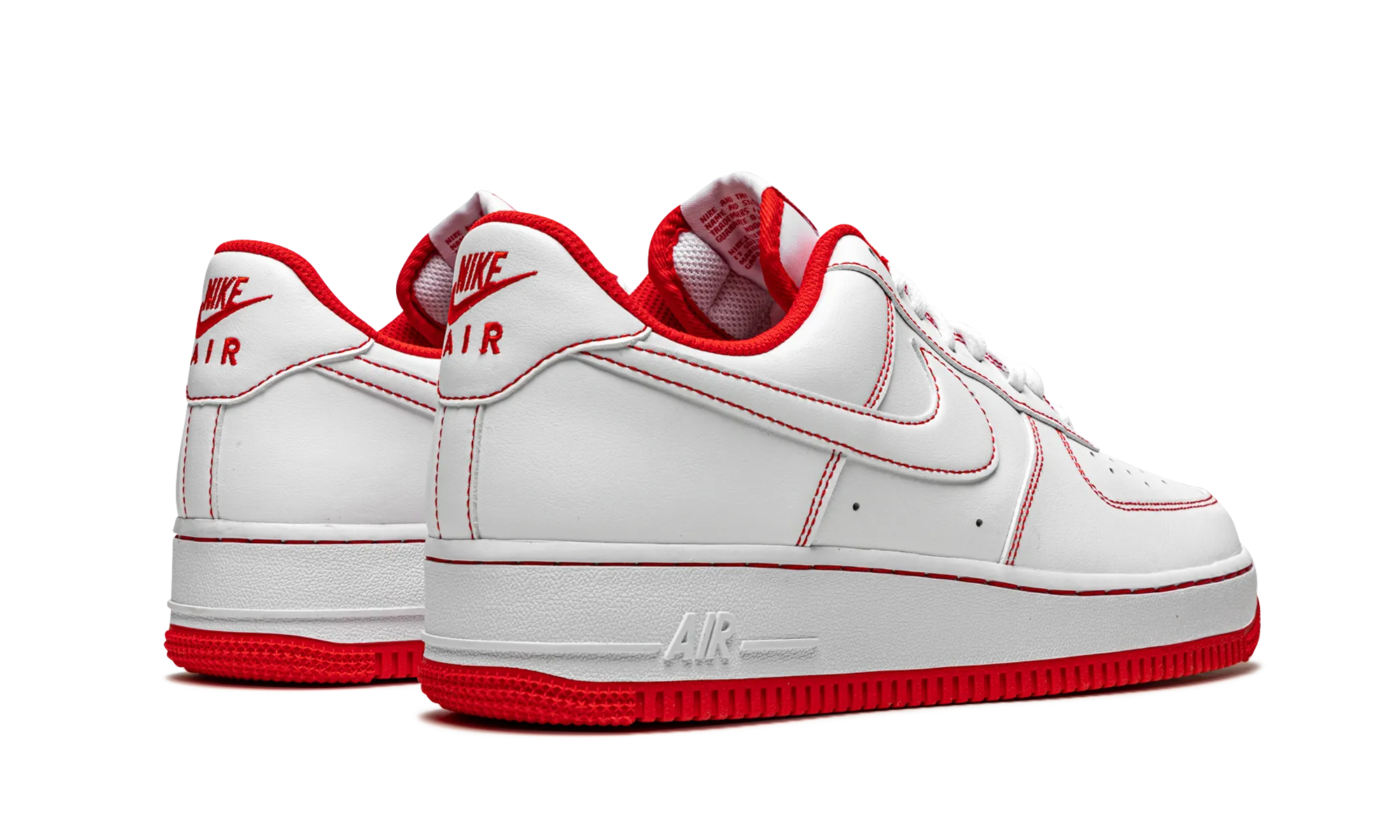 Air Force 1 Low '07 "Contrast Stitch - White University Red" Weekend Chill