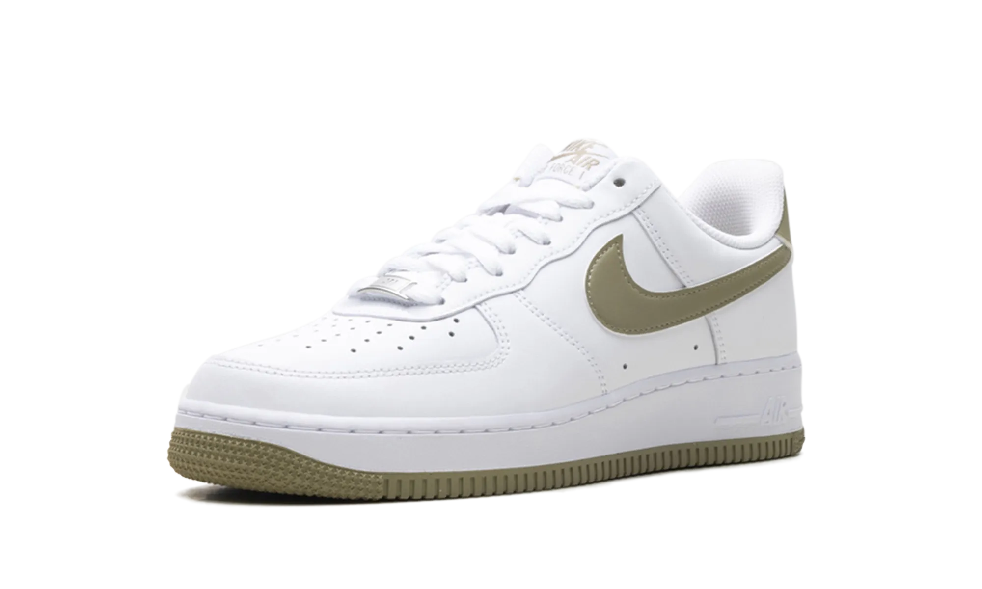 Air Force 1 Low '07 "White Neutral Olive" Smooth stride Stable Grip