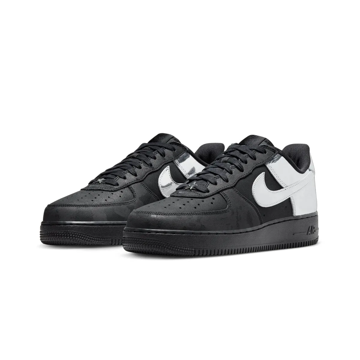 Air Force 1 Low 'Black Metallic Silver' extra-large Chic Wear