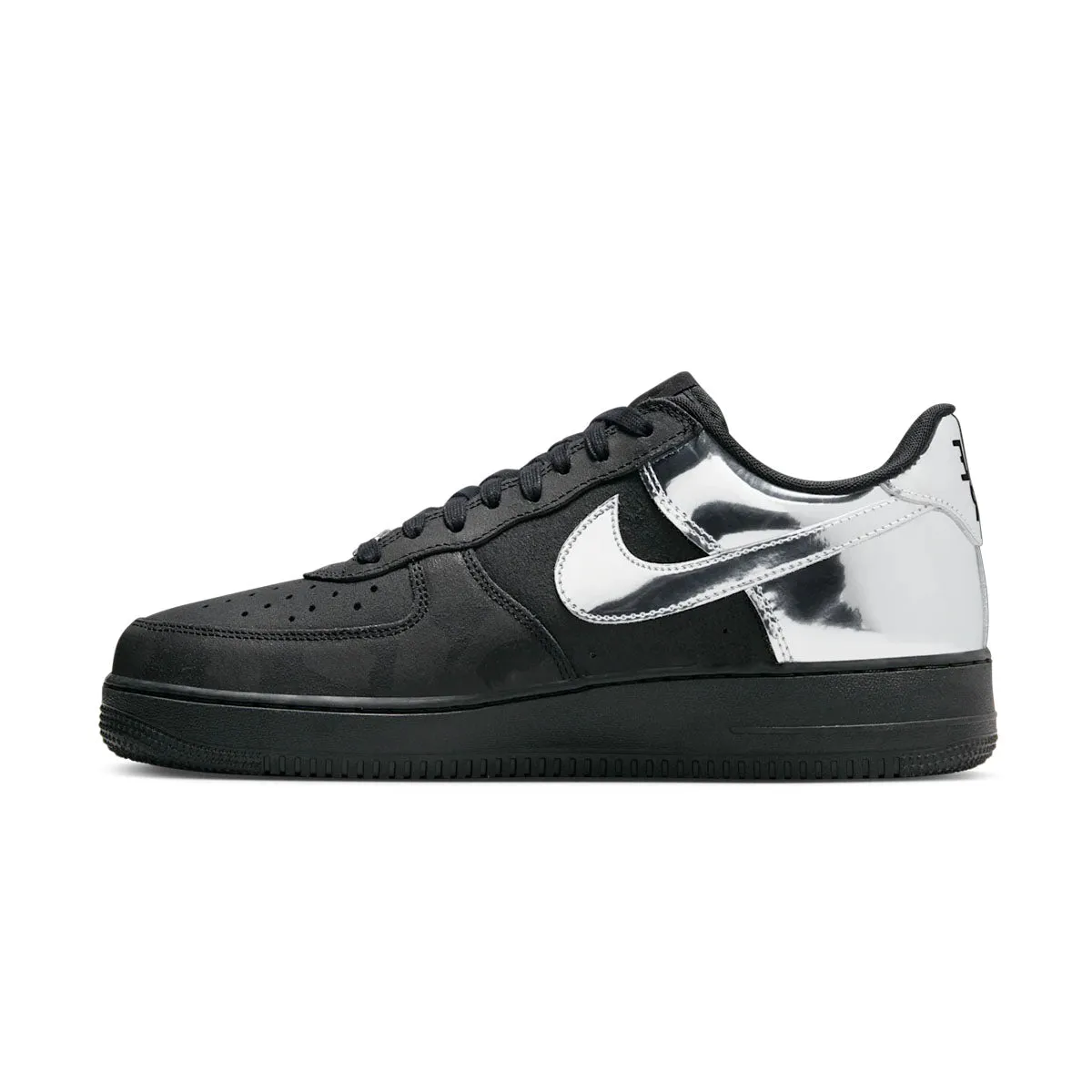 Vibrant Design Warm in winter Air Force 1 Low 'Black Metallic Silver'