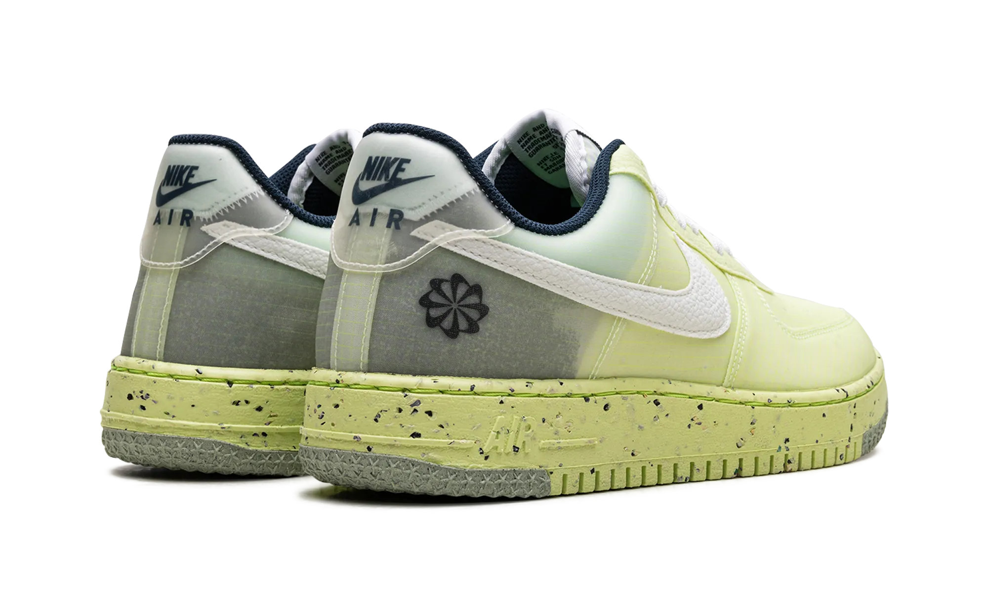 Air Force 1 Low Crater "Light Lemon Twist" Minimal Style Vibration Dampening
