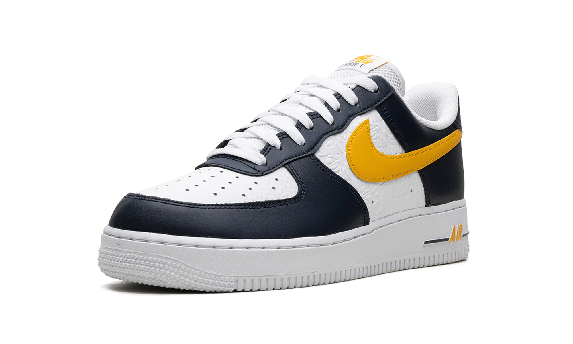 Stitch Down Construction Air Force 1 Low EMB "Dark Obsidian"