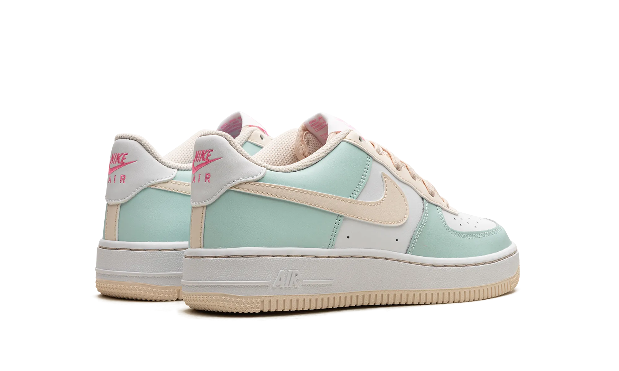 Enhanced Cushioning Ventilated Mesh Air Force 1 Low GS "Emerald Rise / Guava Ice"