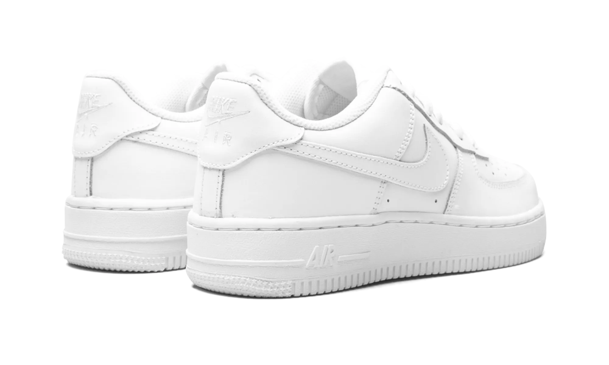 Air Force 1 Low LE GS "White on White" foam padding Springy ride