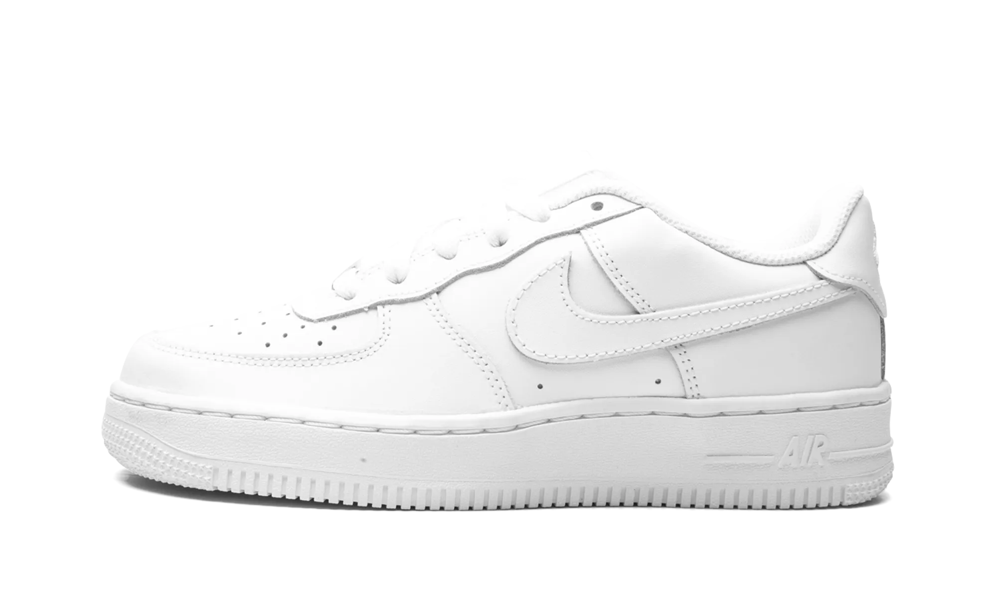 Outdoor Fashion Motion Fit Air Force 1 Low LE GS "White on White"
