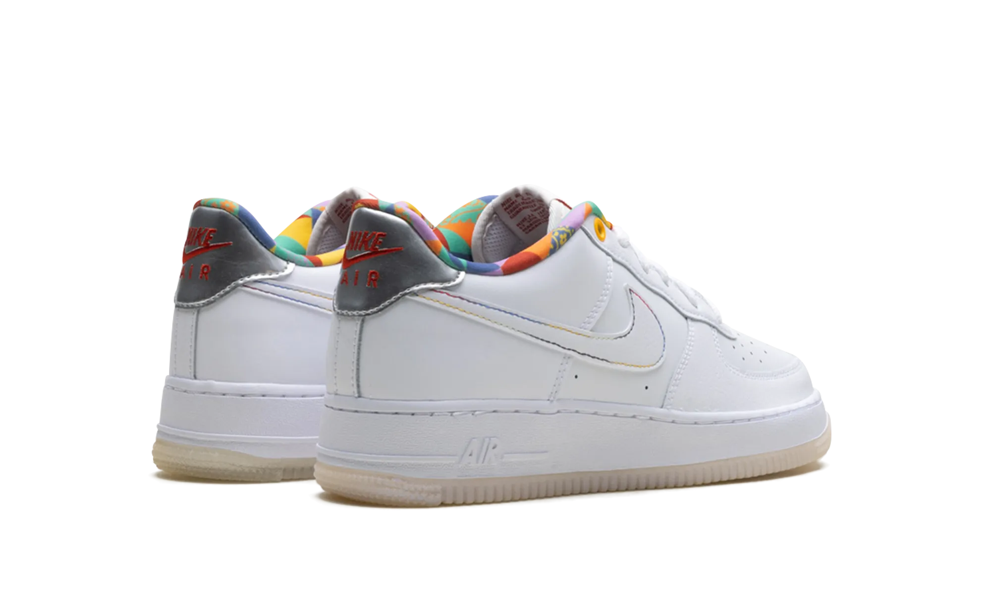 Sneaker Customization Air Force 1 Low LV8 GS "White Playful Print"