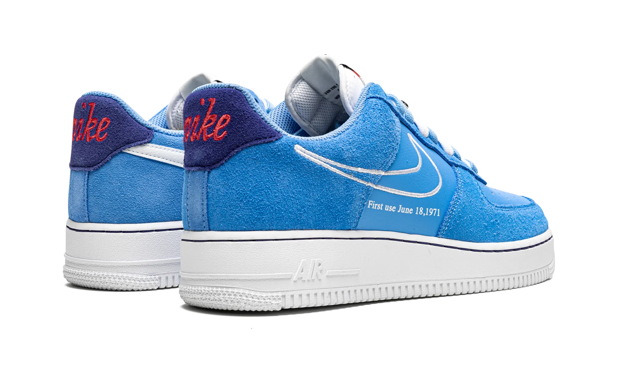 Comfy Step Air Force 1 Low "First Use - Blue Suede"
