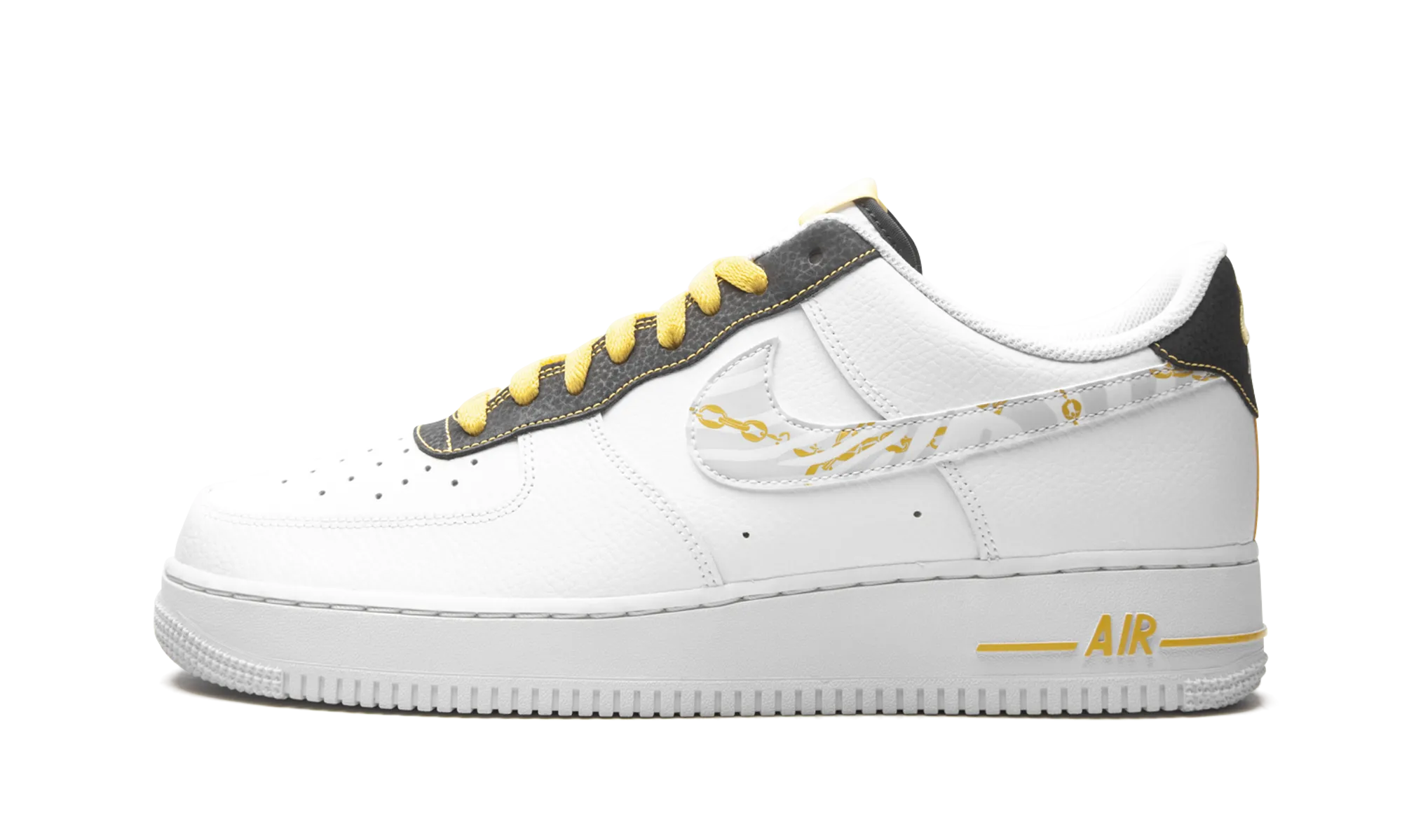 Air Force 1 Low "Gold Link Zebra" Mid Top Odor Control Lining
