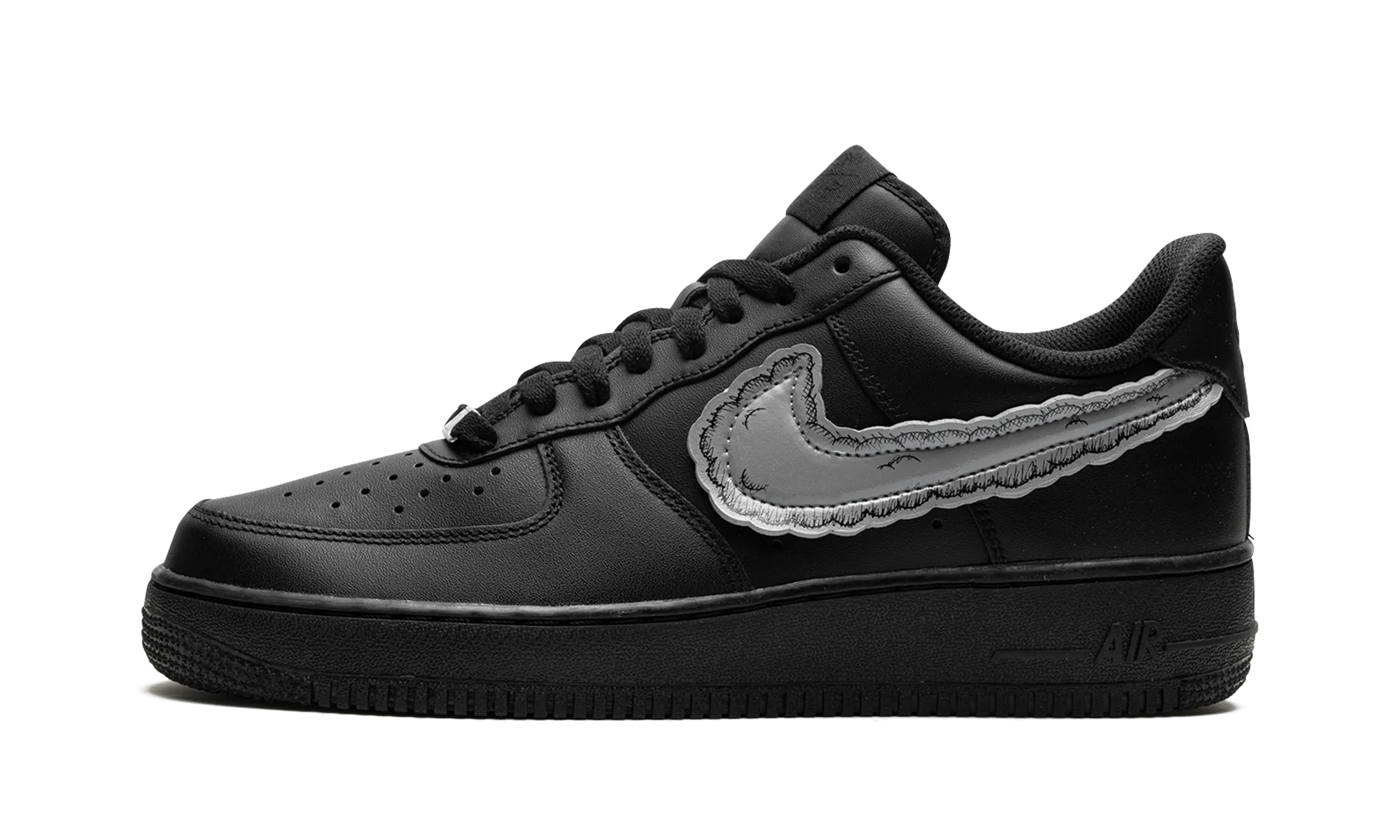 Air Force 1 Low "KAWS x Sky High Farms - Black" Stretchable Mesh Flexible Construction