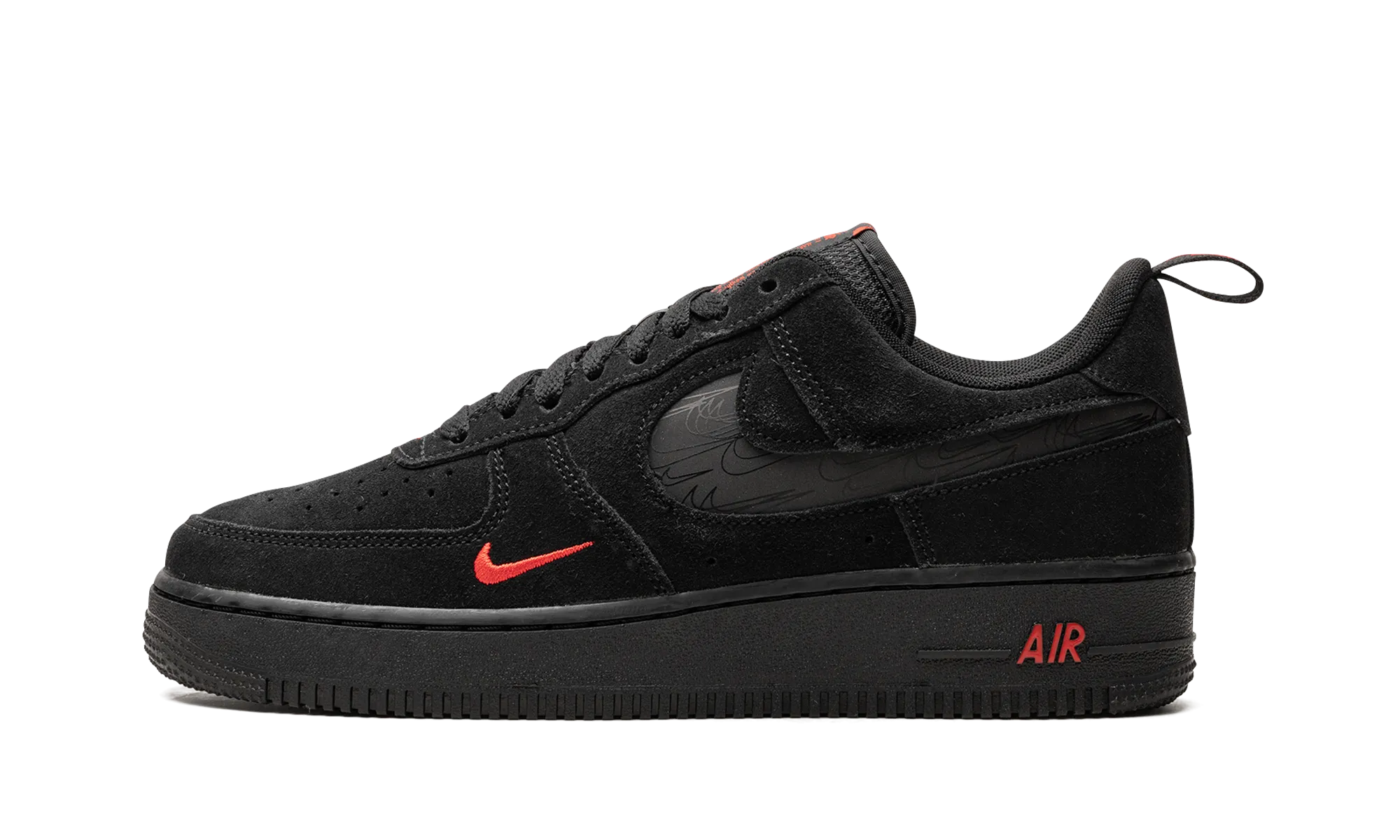 Max Grip Air Force 1 Low "Multi Swoosh Black Crimson"