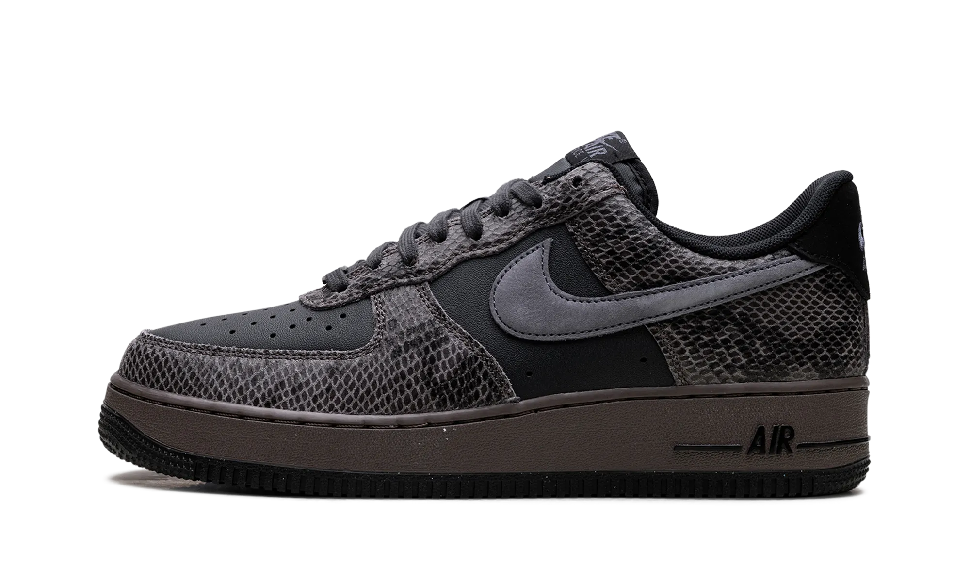 Compression Molded Midsoles Thermoplastic Polyurethane Plate Air Force 1 Low "Off Noir Snakeskin"