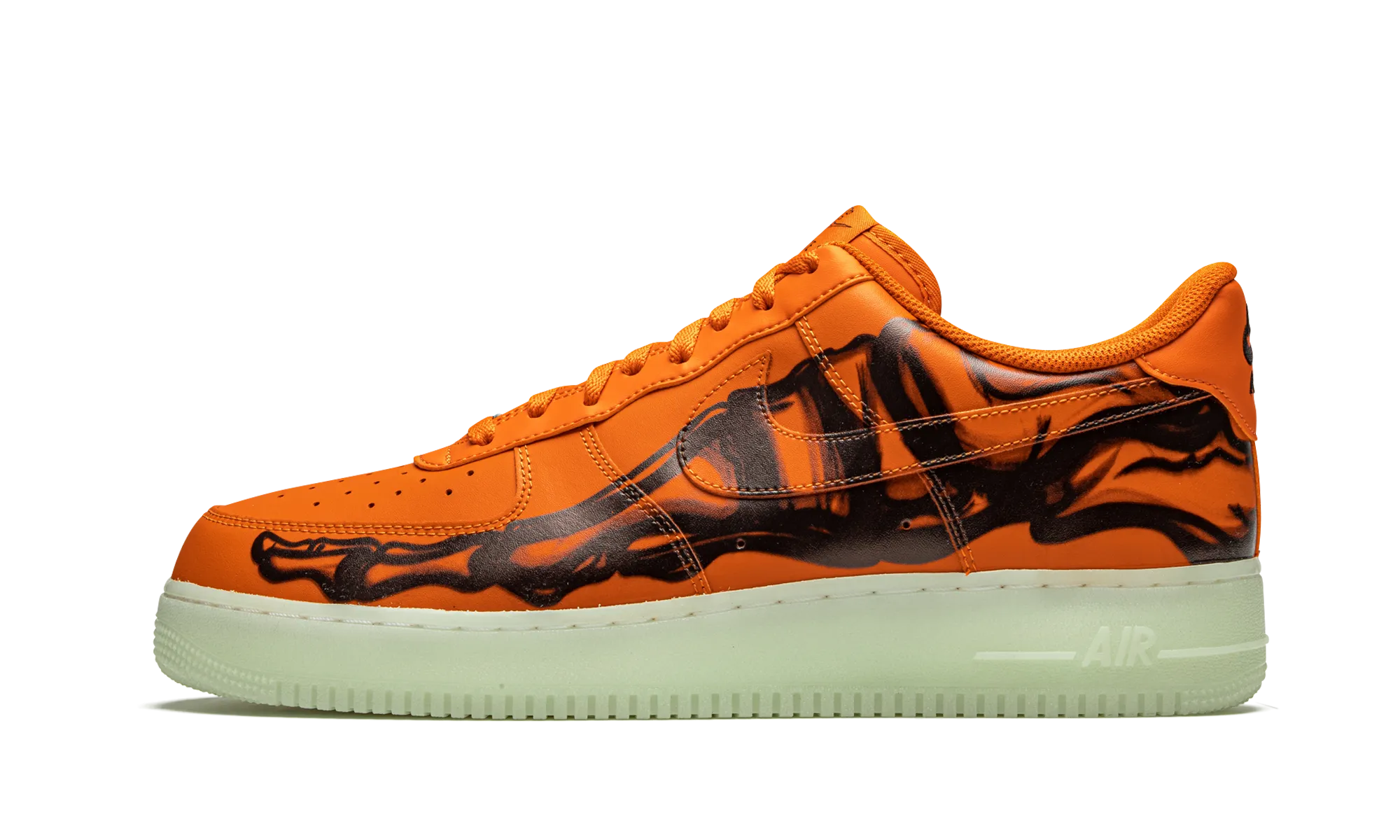 Air Force 1 Low "Orange Skeleton" Sporty Appearance