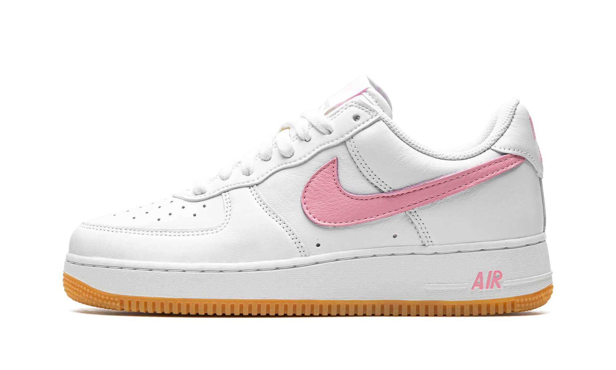 Air Force 1 Low "Pink Gum" Soft Leather Self Cleaning Tread