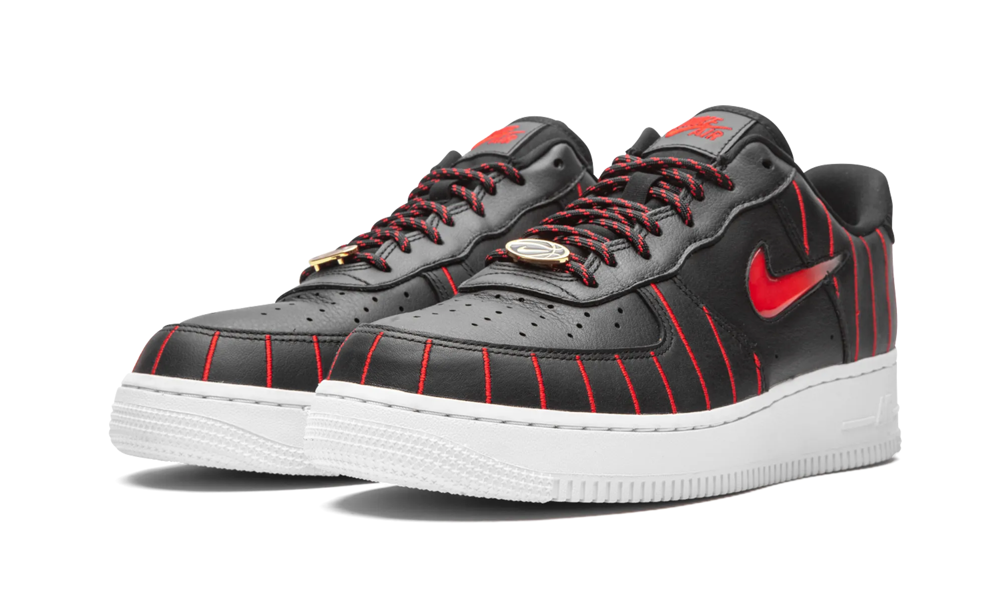 Sleek Shape Cozy Fit Air Force 1 Low "Pinstripe - Jewel"