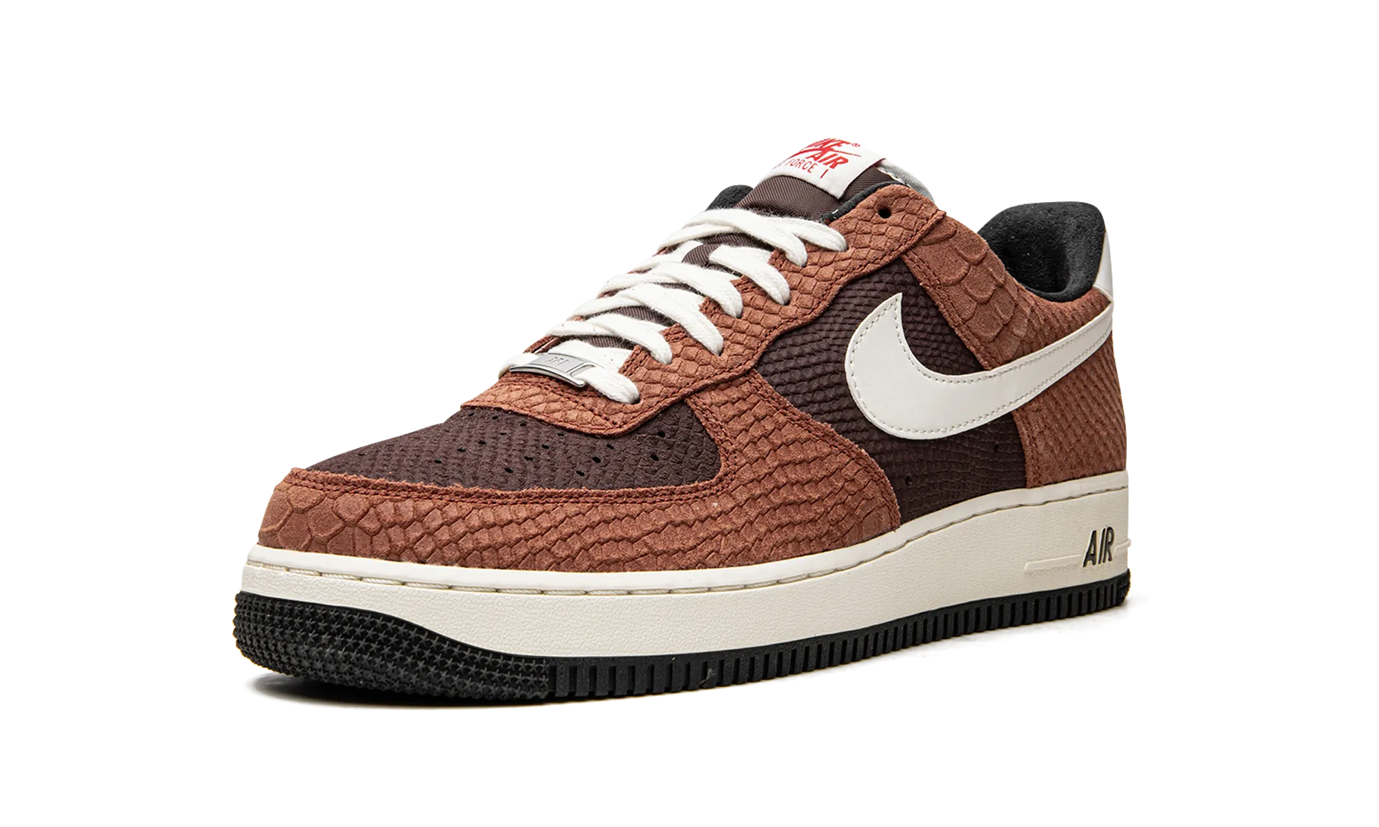 Air Force 1 Low "Red Bark" Layered cushioning Contoured Fit
