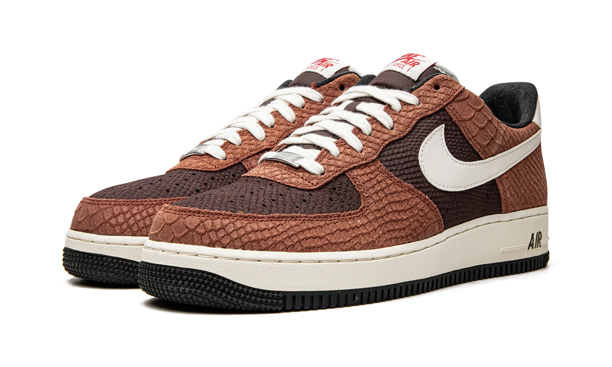 Flex Comfort Shock Diffusing Platform Air Force 1 Low "Red Bark"