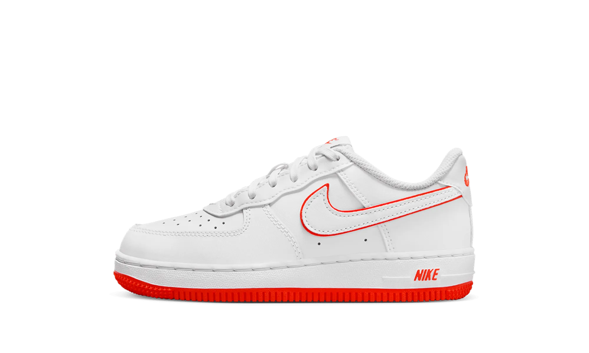 AIR FORCE 1 LOW "Red" Minimalist Stitching