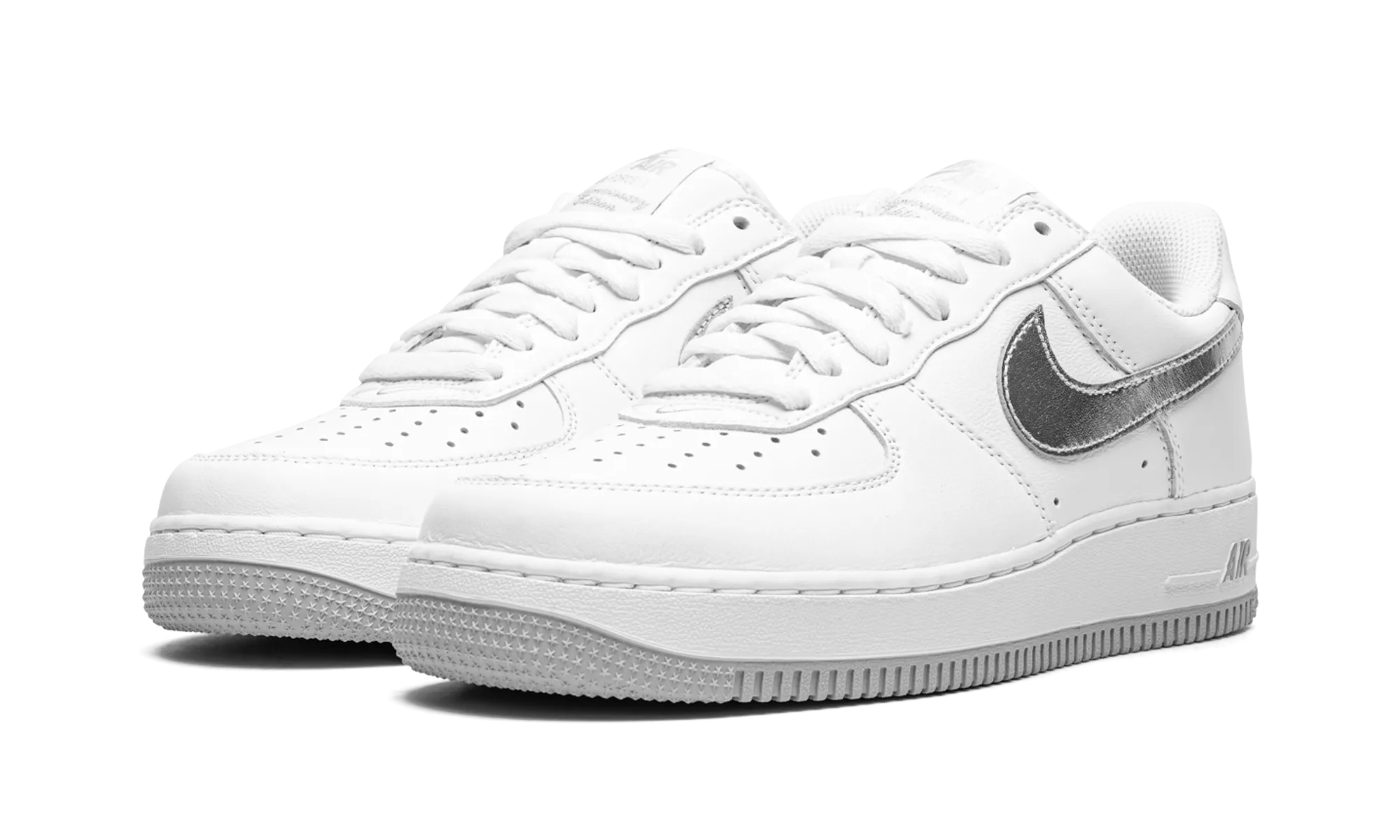 Work Casual Air Force 1 Low "Silver Swoosh"