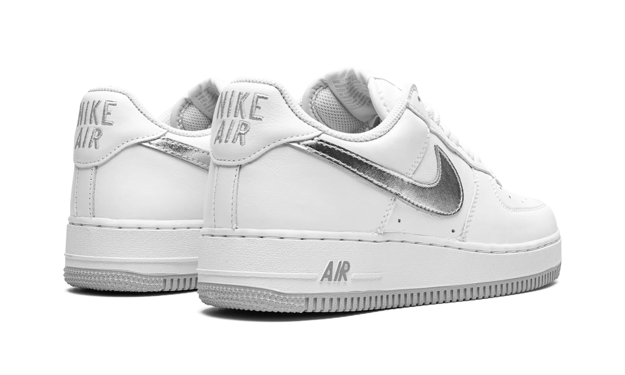 Cushioned look Season Ready Air Force 1 Low "Silver Swoosh"