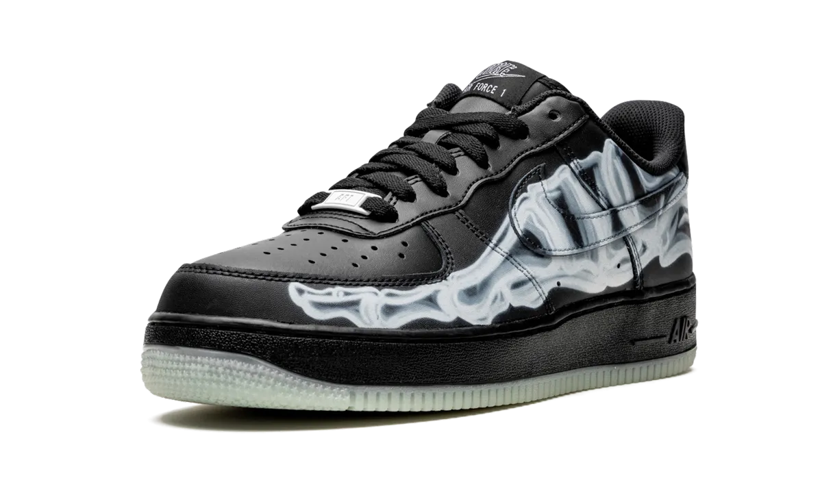 Air Force 1 Low "Skeleton - Black" ZipUpClosure