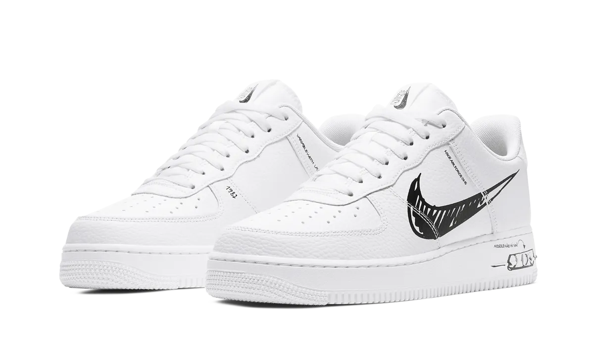 Air Force 1 Low "Sketch Pack - Black" Arch Support System