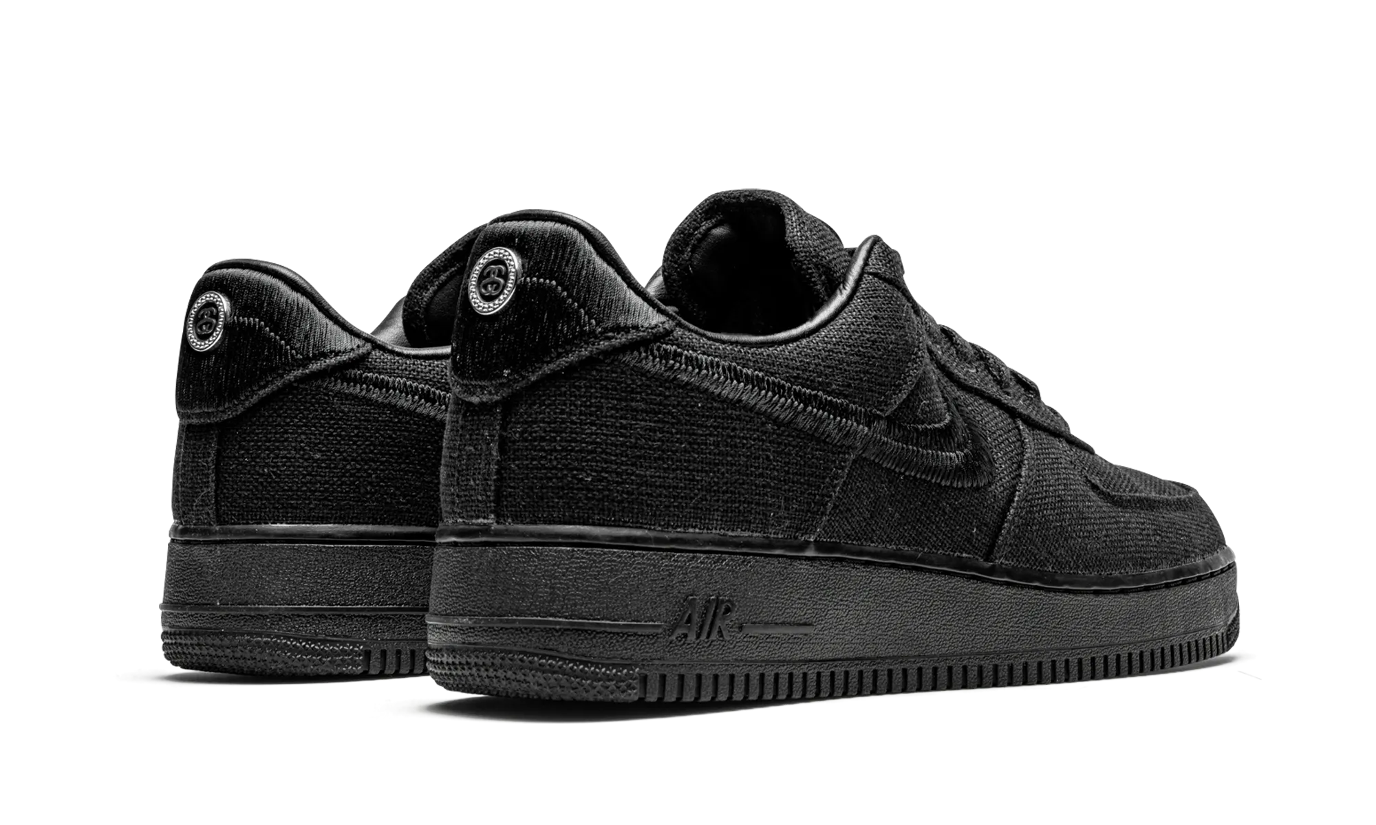 Air Force 1 Low "Stussy - Black" Hypergrip Technology Microfiber Heel Counter