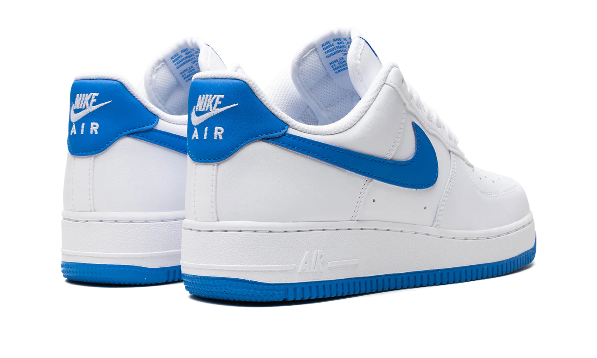 Light Jog Air Force 1 Low "White / Photo Blue"