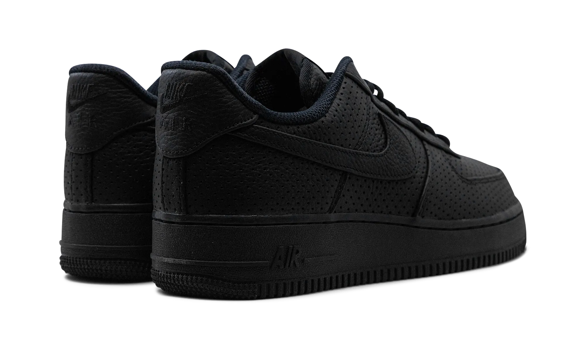 Mid Top Air Force 1 Low SP "Triple Black Perforated"