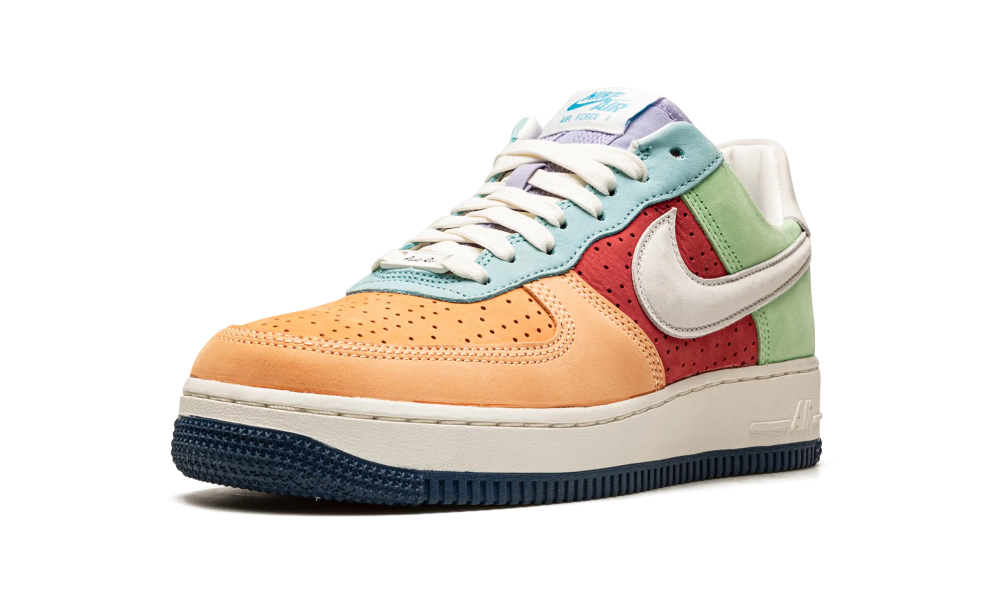 Refined Build High Ankle Air Force 1 Low/PR Day "Boricua"