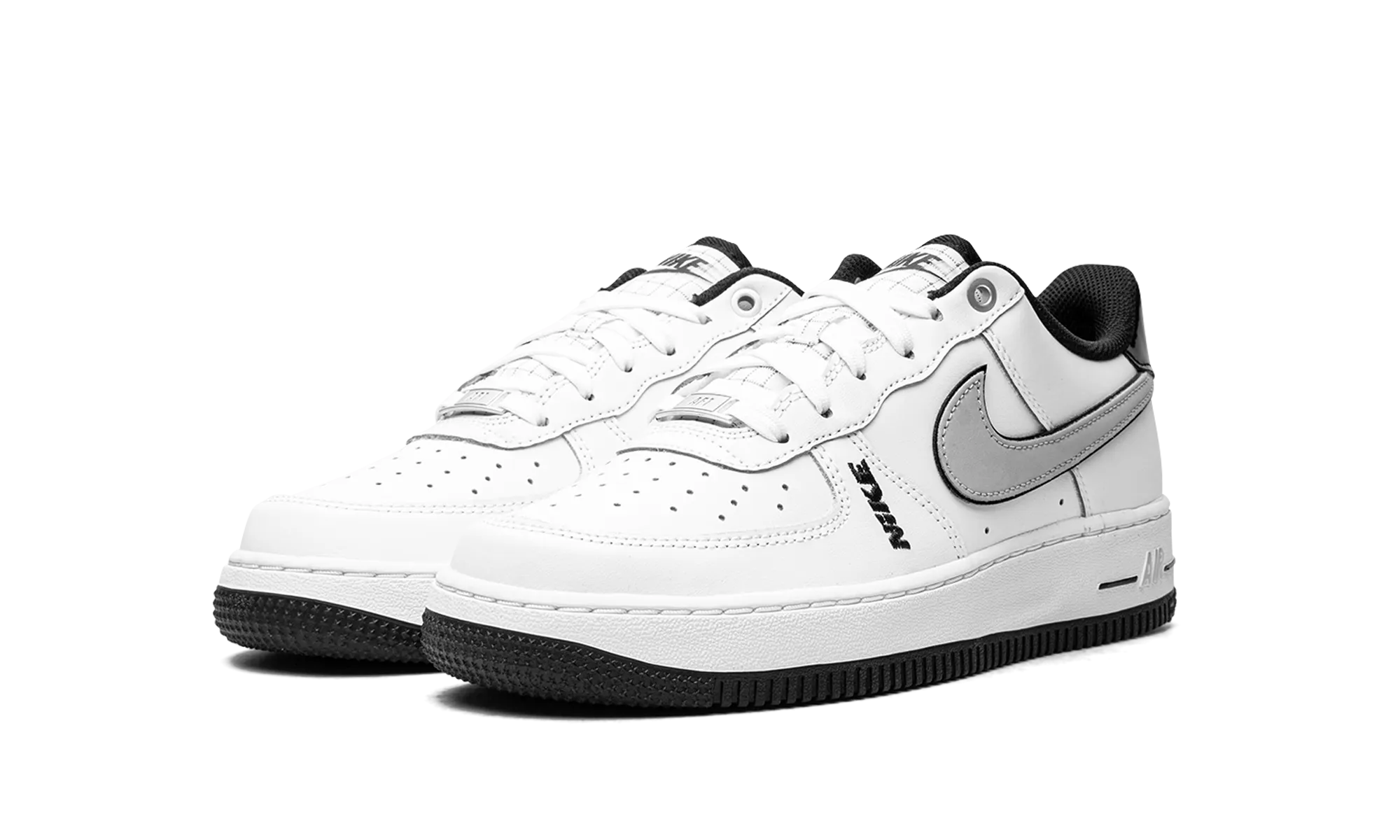 Structured Heel Cup AIR FORCE 1 LV8 GS "Motocross White Grey Black"