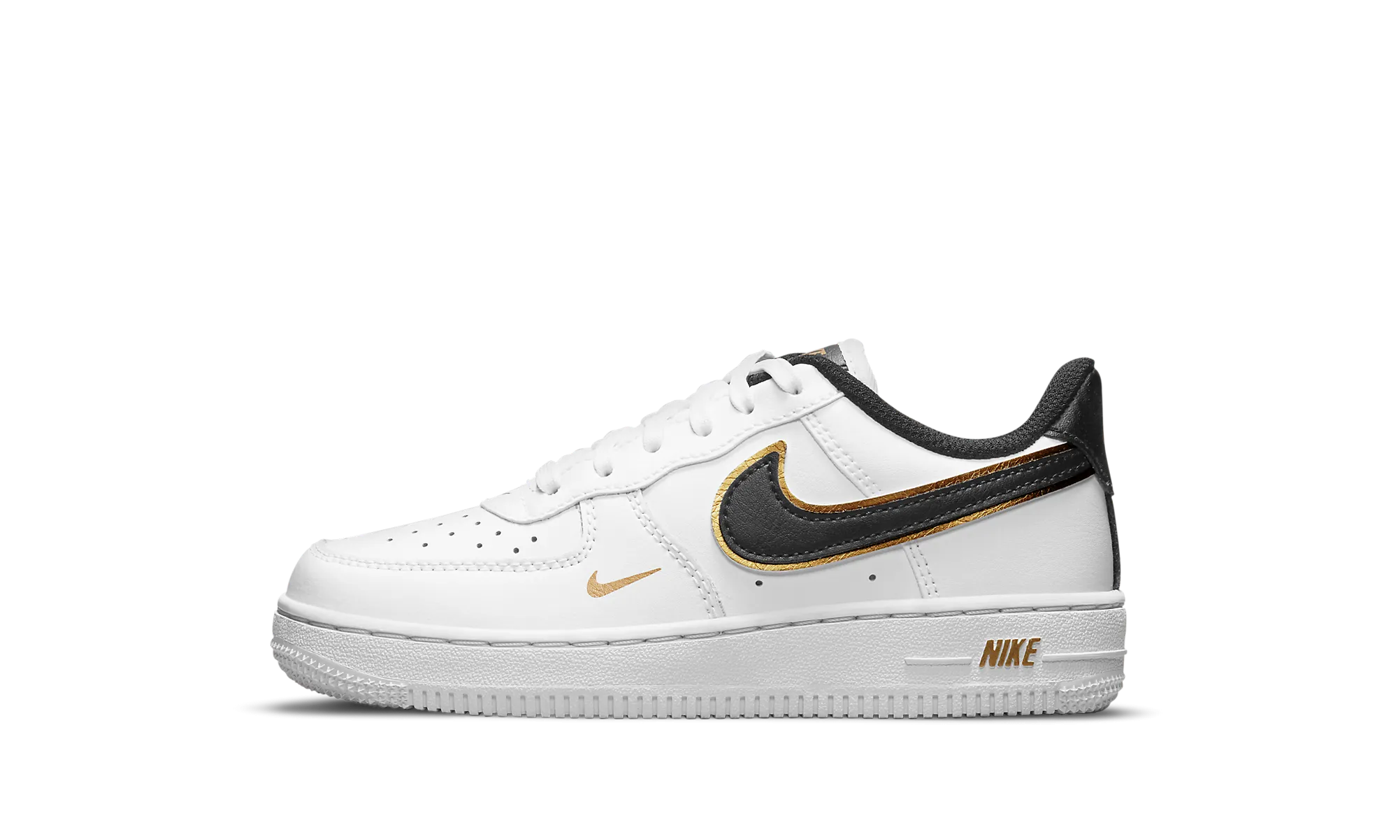 AIR FORCE 1 LV8 PS "METALLIC SWOOSH" Non Toxic Adhesives Foot Tech