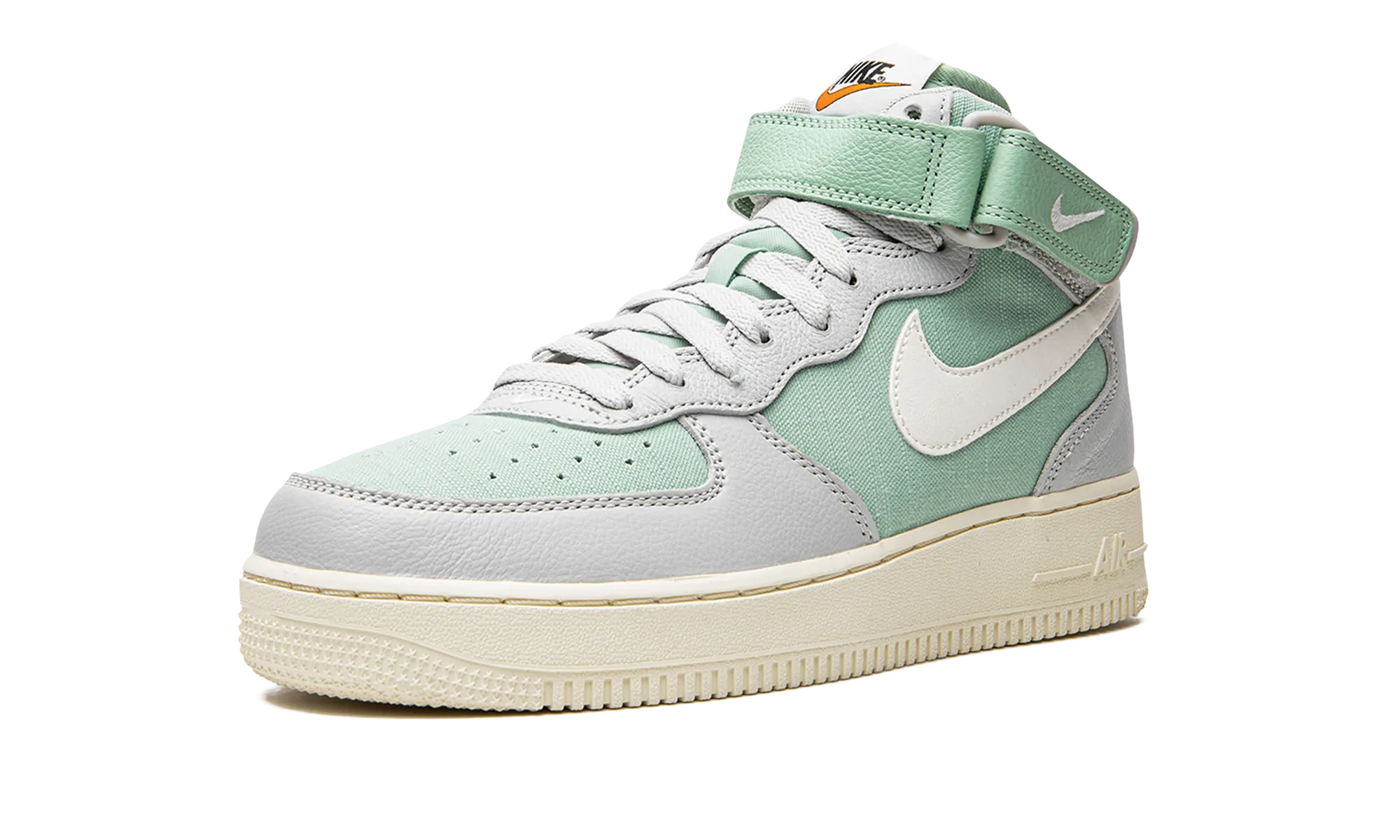Air Force 1 Mid '07 LX "Grey Fog Enamel Green" LowTop Crisp Detail