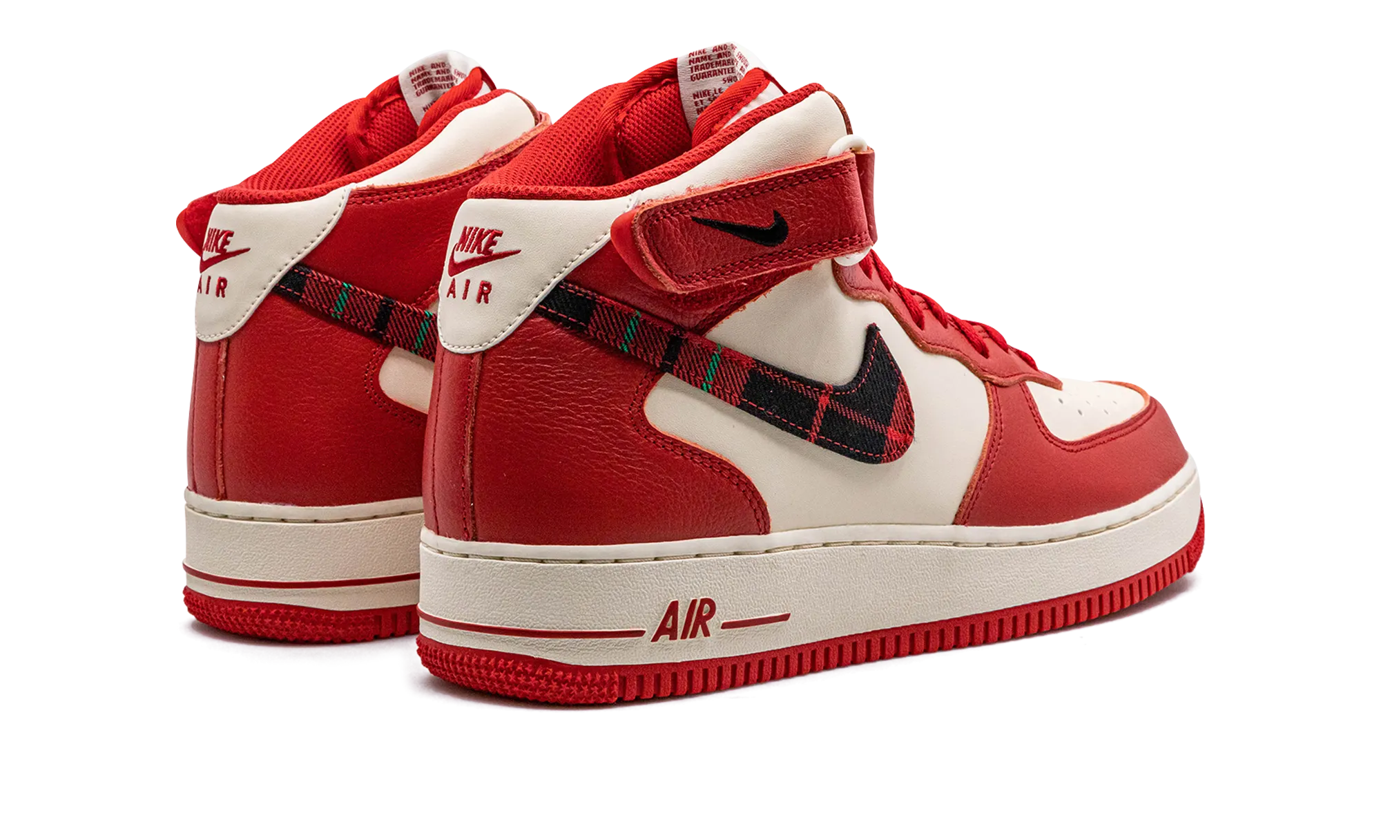 City Vibe Enhanced Durability Air Force 1 Mid '07 LX "Plaid Cream Red"