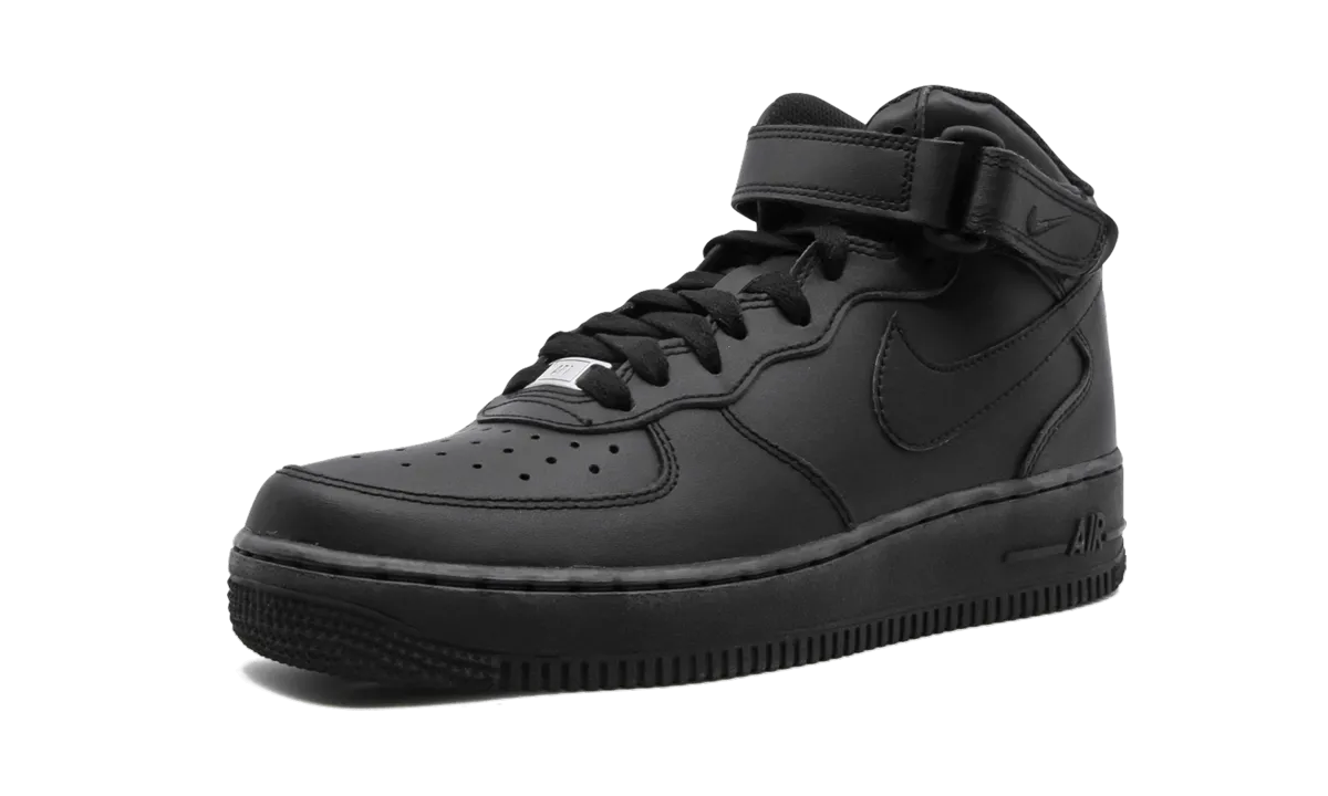 Air Force 1 Mid GS "Triple Black" Energy Return Design Relaxed Fit