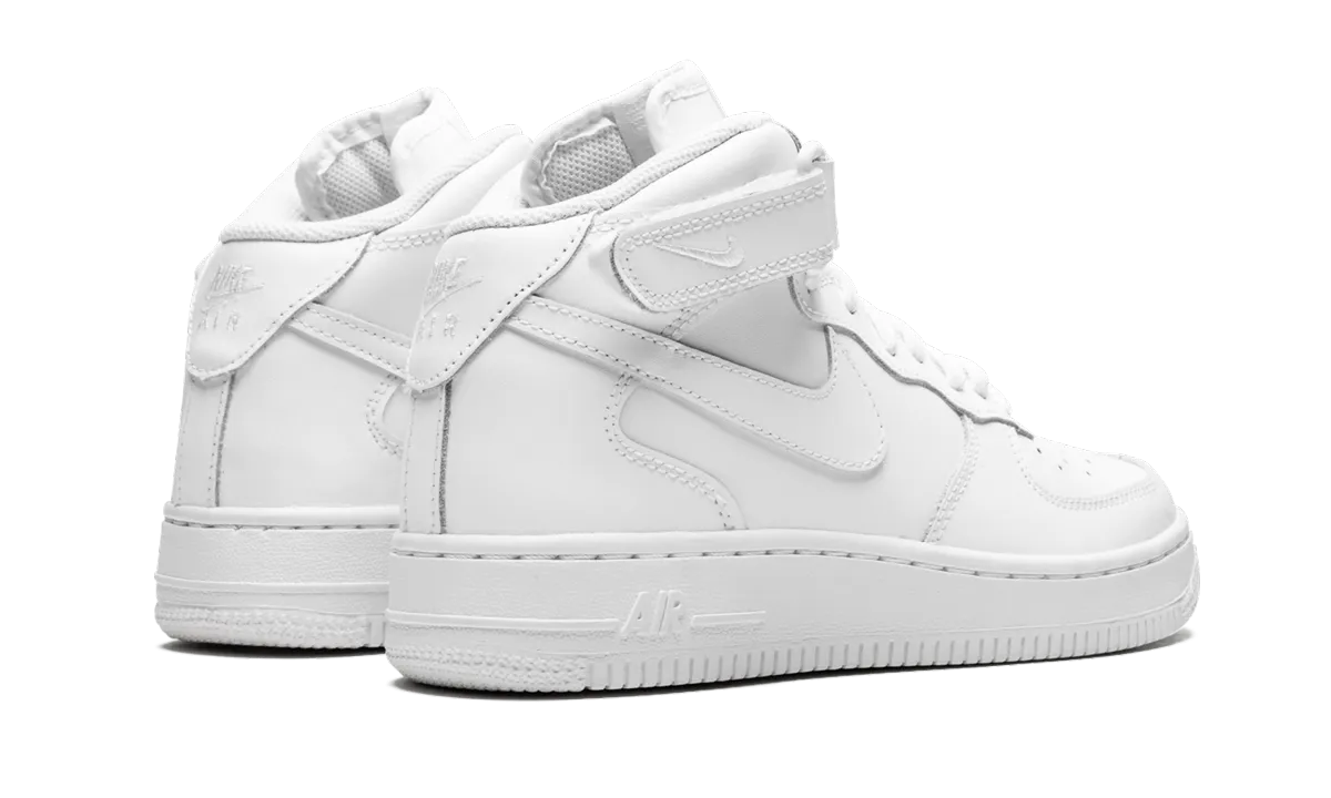 Eco Friendly Dye Air Force 1 MID GS "Triple White"