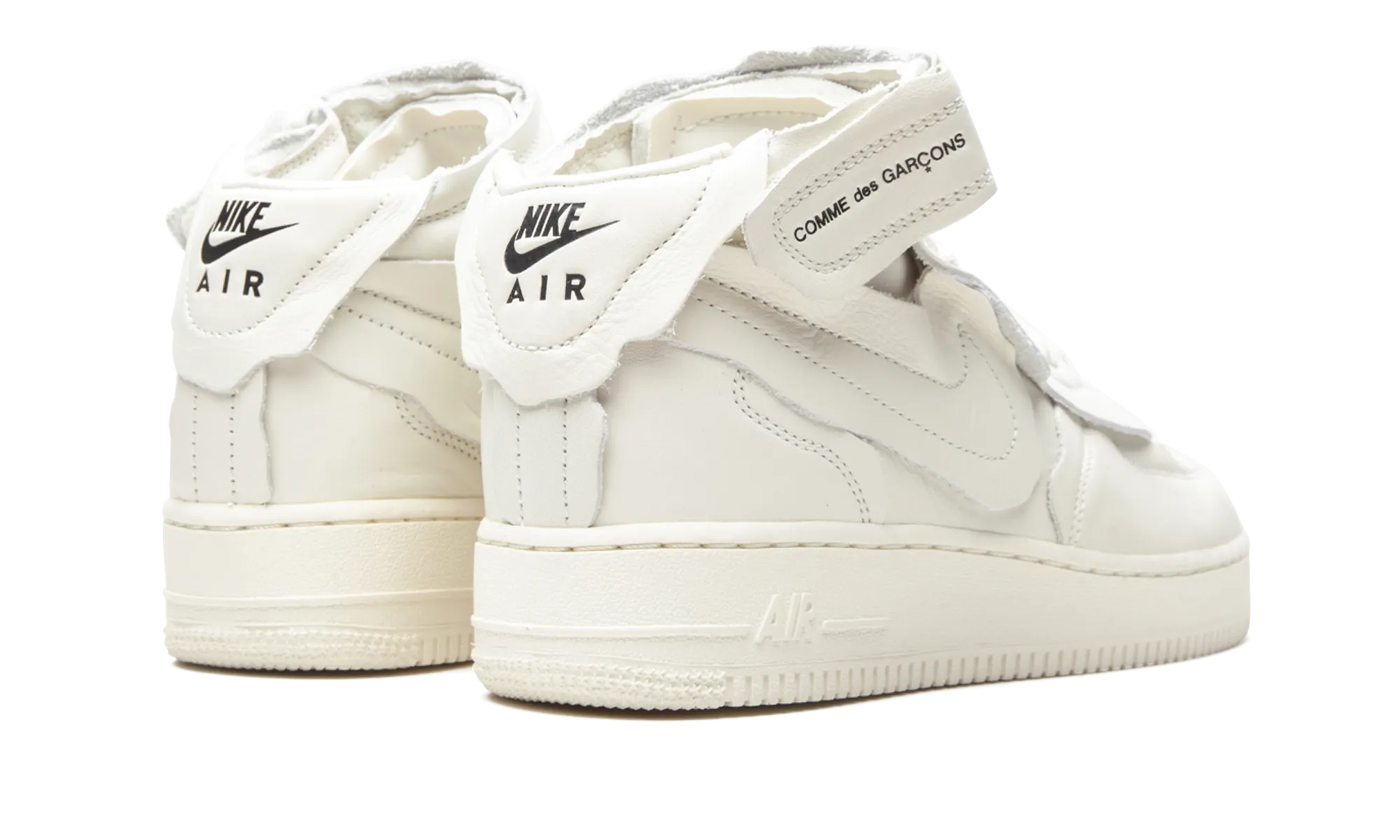 Mesh Air Force 1 Mid "Comme des Garcons White"
