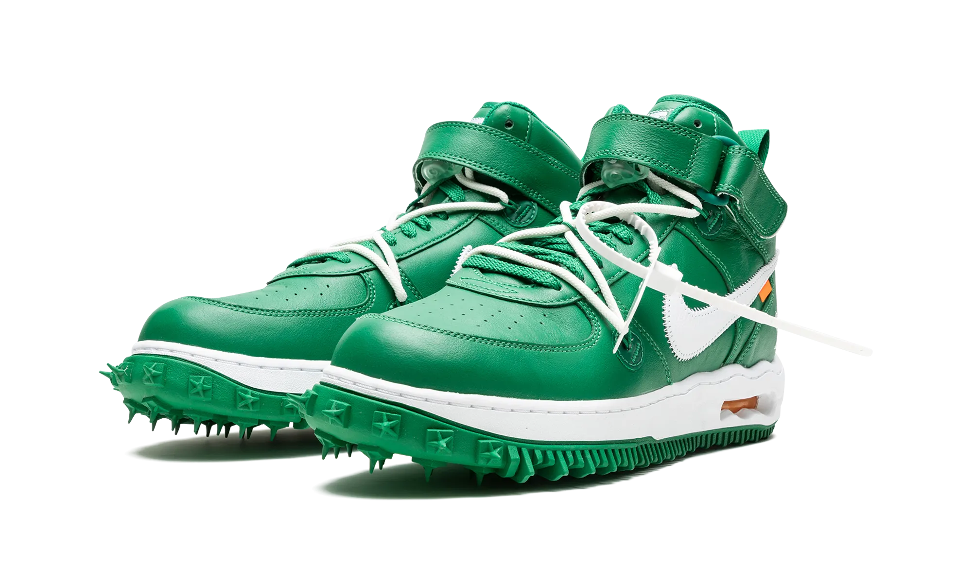 Air Force 1 Mid "Off-White - Pine Green" Superior Look ElasticBand