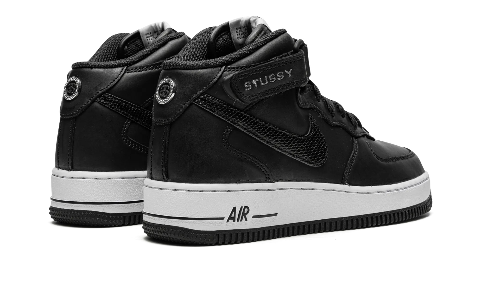 Air Force 1 Mid "Stussy - Black" Essential Fit