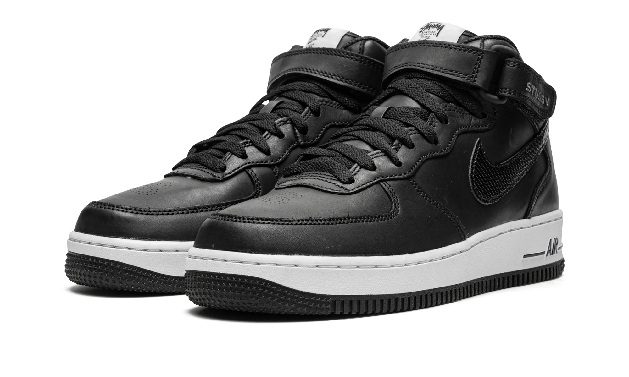 Air Force 1 Mid "Stussy - Black" Maximum arch All Setup