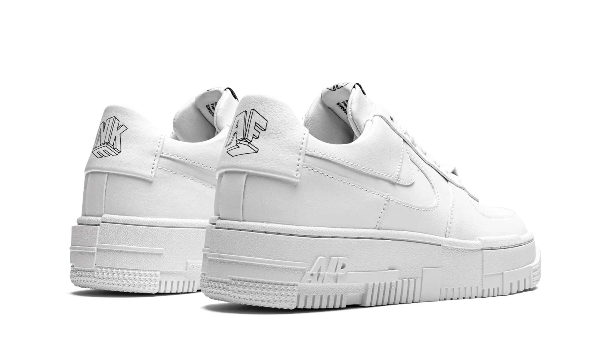 AIR FORCE 1 PIXEL MNS WMNS "Triple White" Elastic Lace Closure