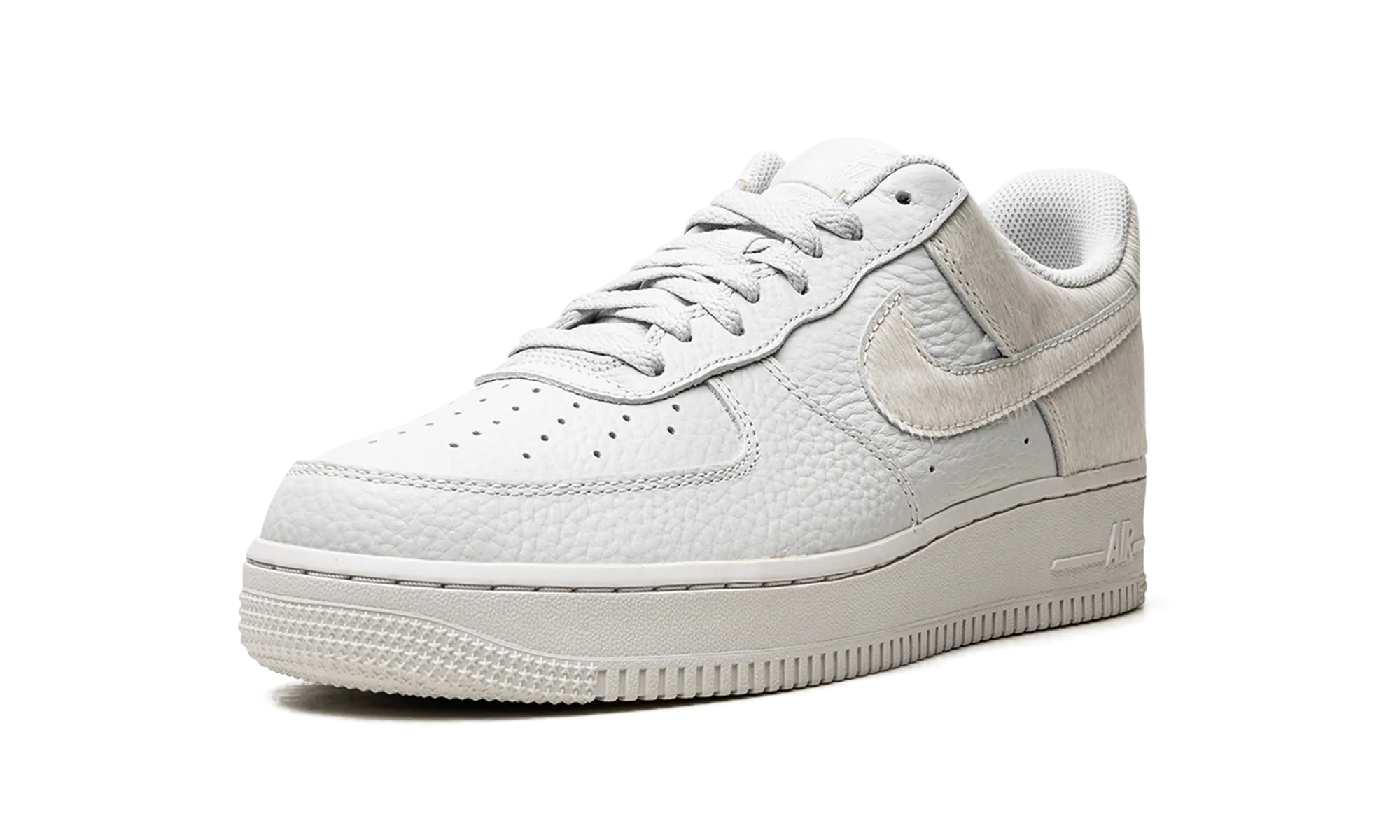 Structured grip Comfort-Oriented AIr Force 1 "White Pony Hair Heel"