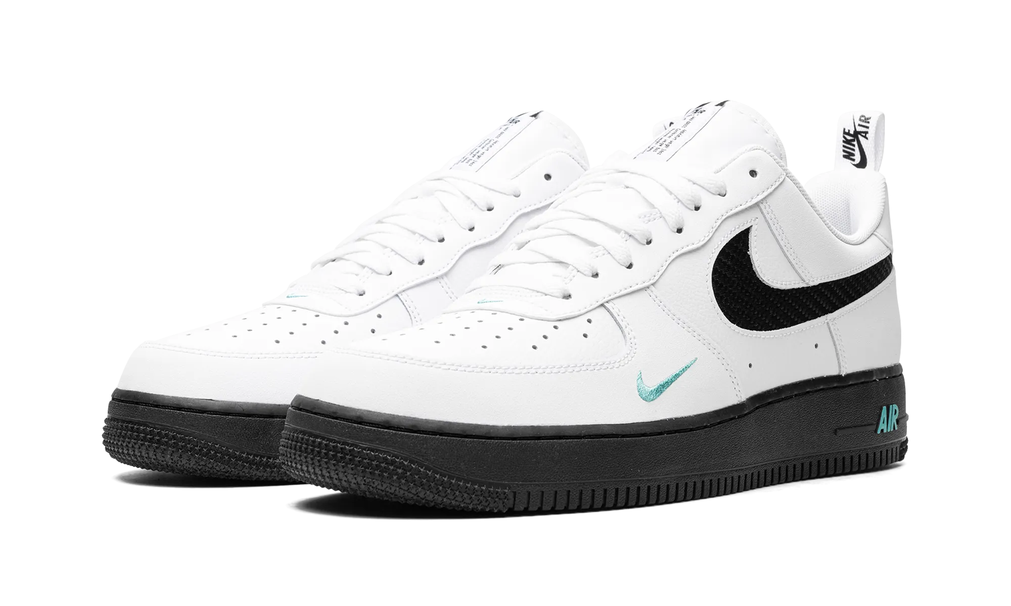All Day Wear Classy comfort Air Force 1 "White/Black Teal"