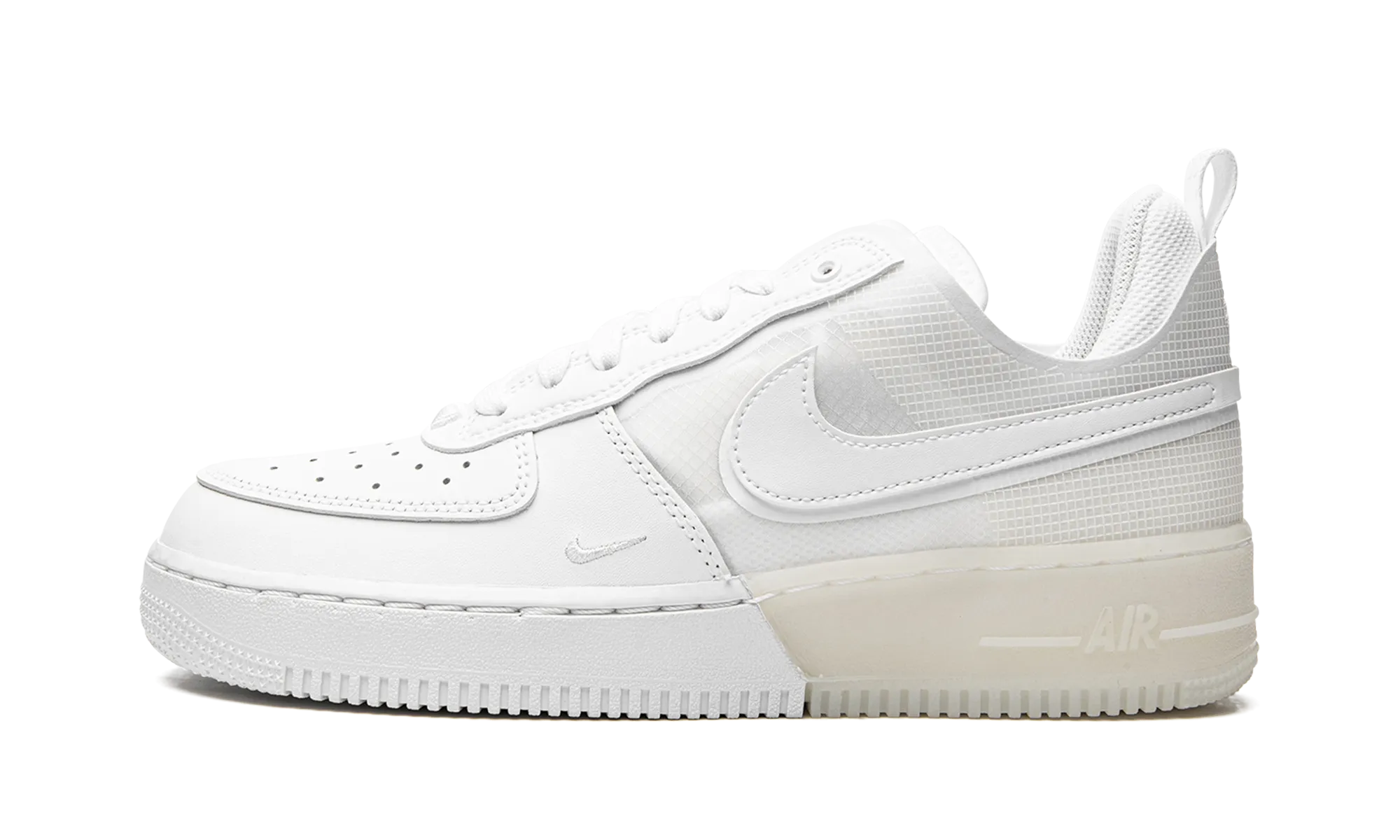 Hyperflex Outsole Impact Diffusion Layers Air Force 1 React "Triple White"