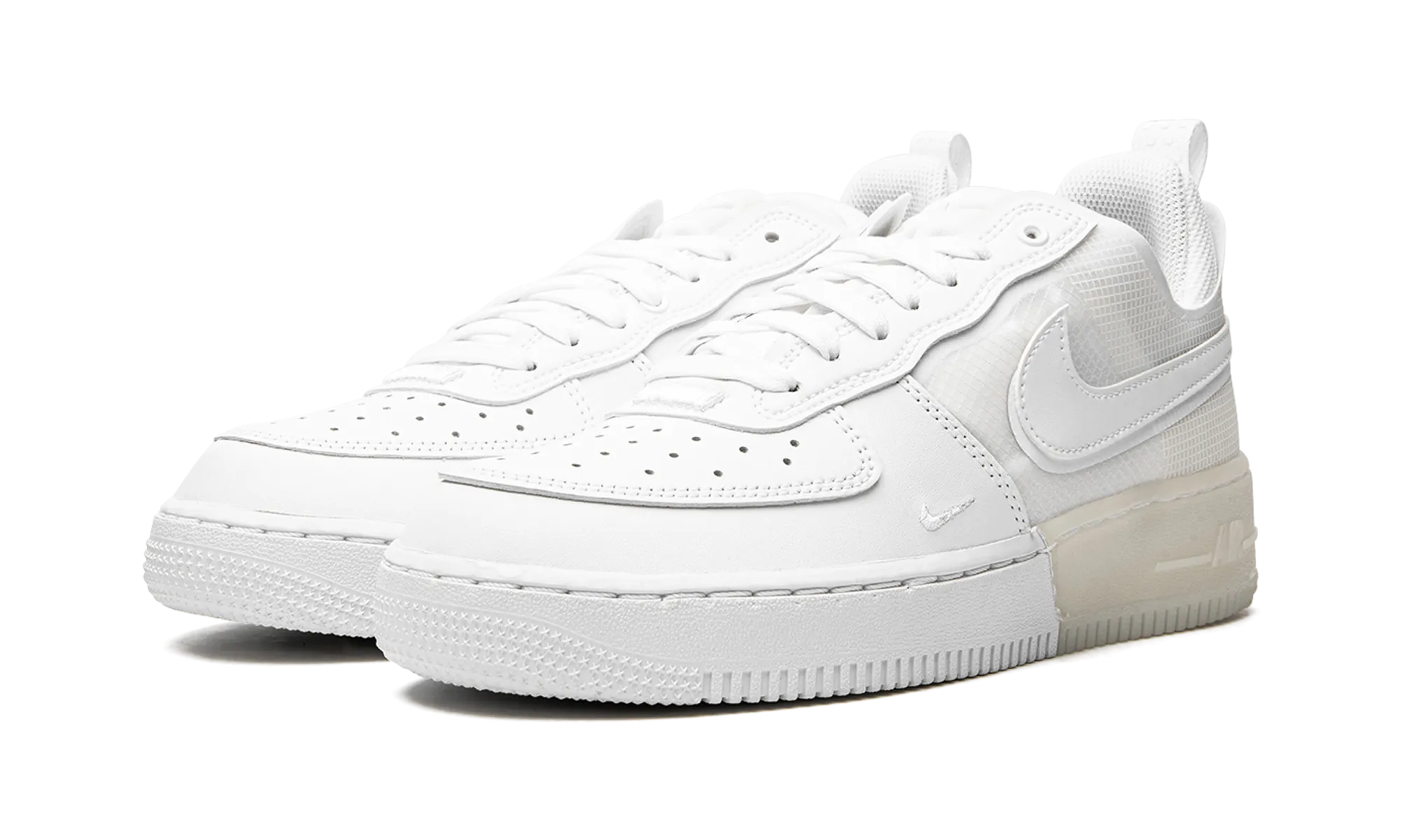 Air Force 1 React "Triple White" Footbed Contouring Kinetic Energy Transfer
