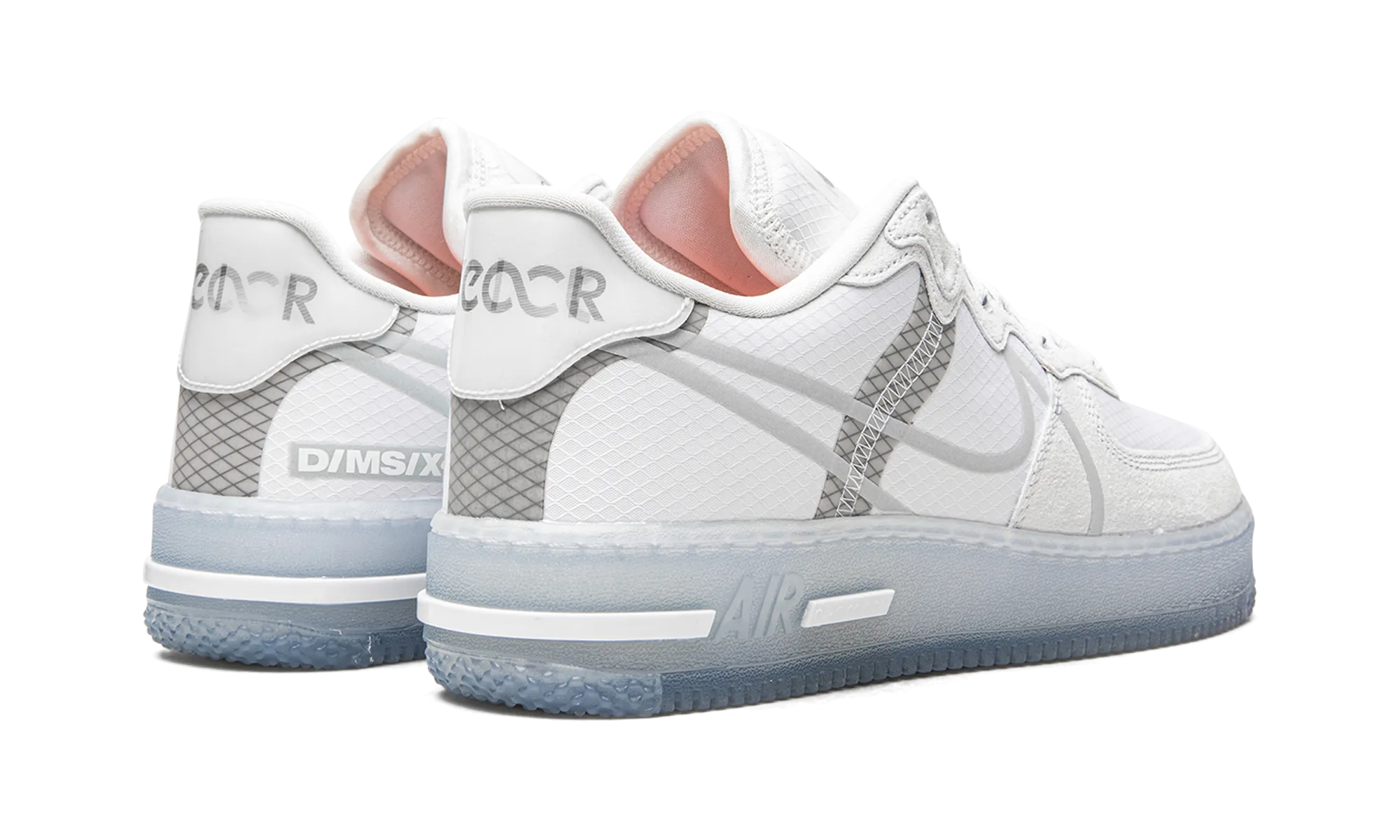 Quick   Drying Full Grip Air Force 1 React "White Ice"