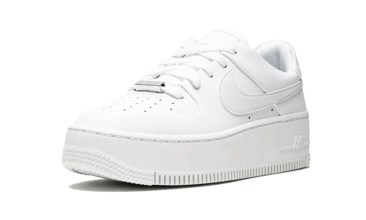 AIR FORCE 1 SAGE LO MNS WMNS "Triple White" Pressure Distribution System Shock Diffusing
