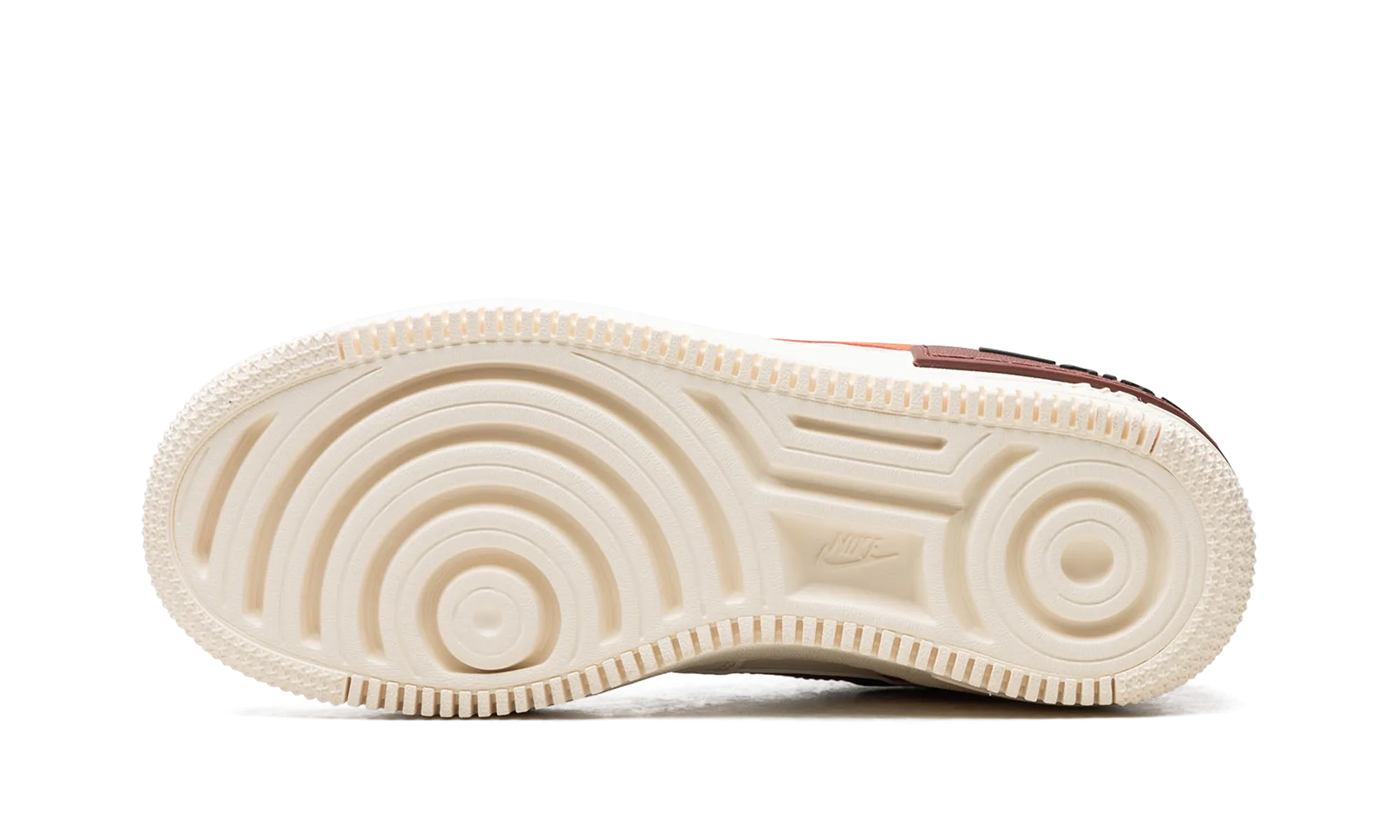Textured Outsole Pattern Comfort Midsoles AIR FORCE 1 SHADO WMNS "Pale Ivory"