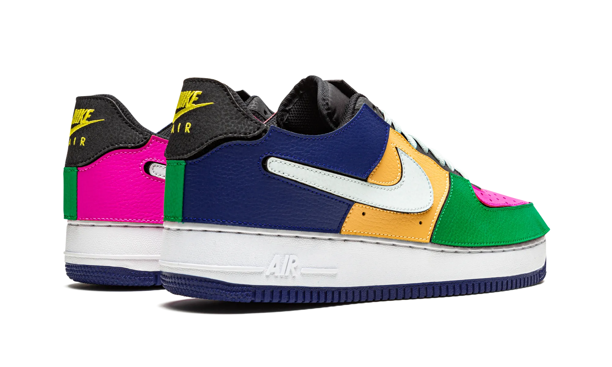 Impact Resistant Plate Running Vibe Air Force 1/1 "Black Multi Color"