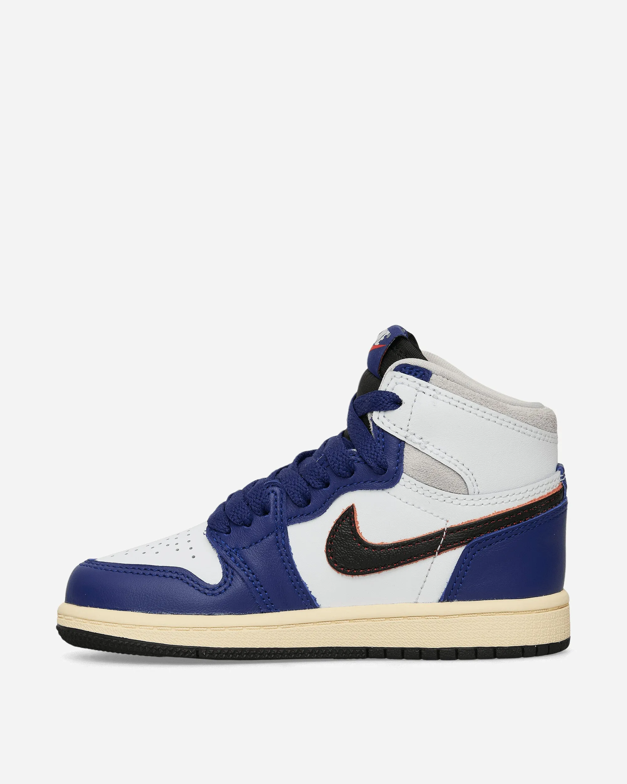 Air Jordan 1 High OG 'Rare Air' (PS) Sneakers White / Deep Royal Blue Slip Free